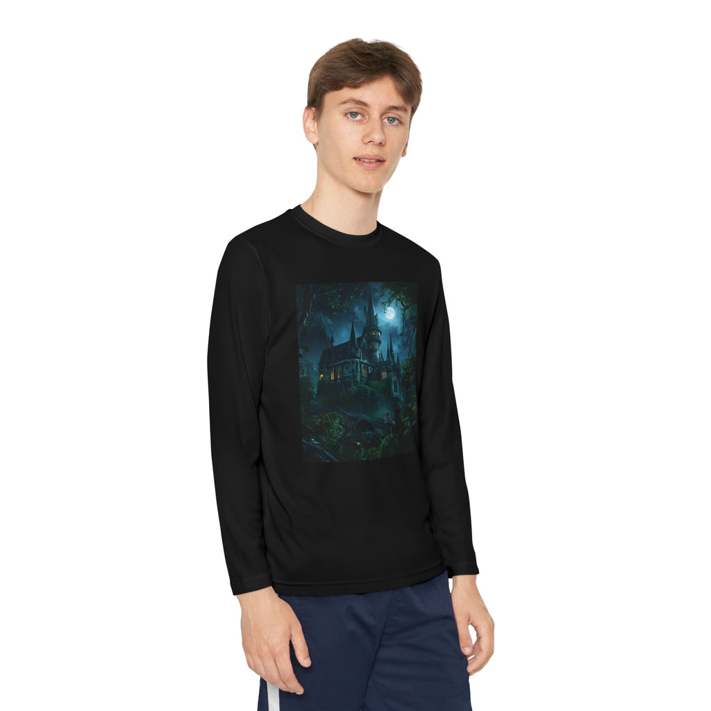 Mystical Night Scene Youth Long Sleeve Competitor Tee