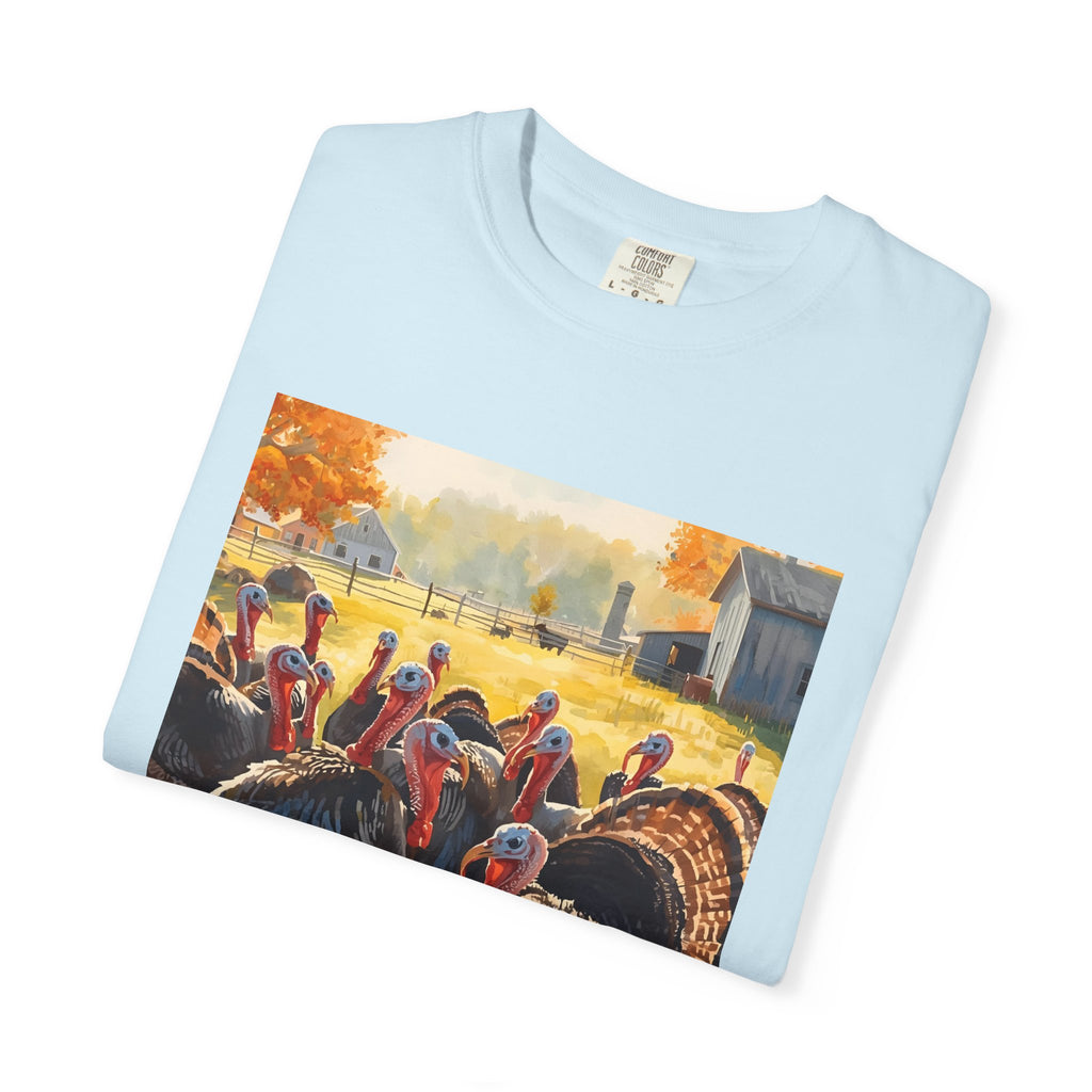 Thanksgiving Turkey T-shirt, Fall Apparel, Unisex Casual Tee, Funny Turkey Shirt, Autumn Wardrobe Essential