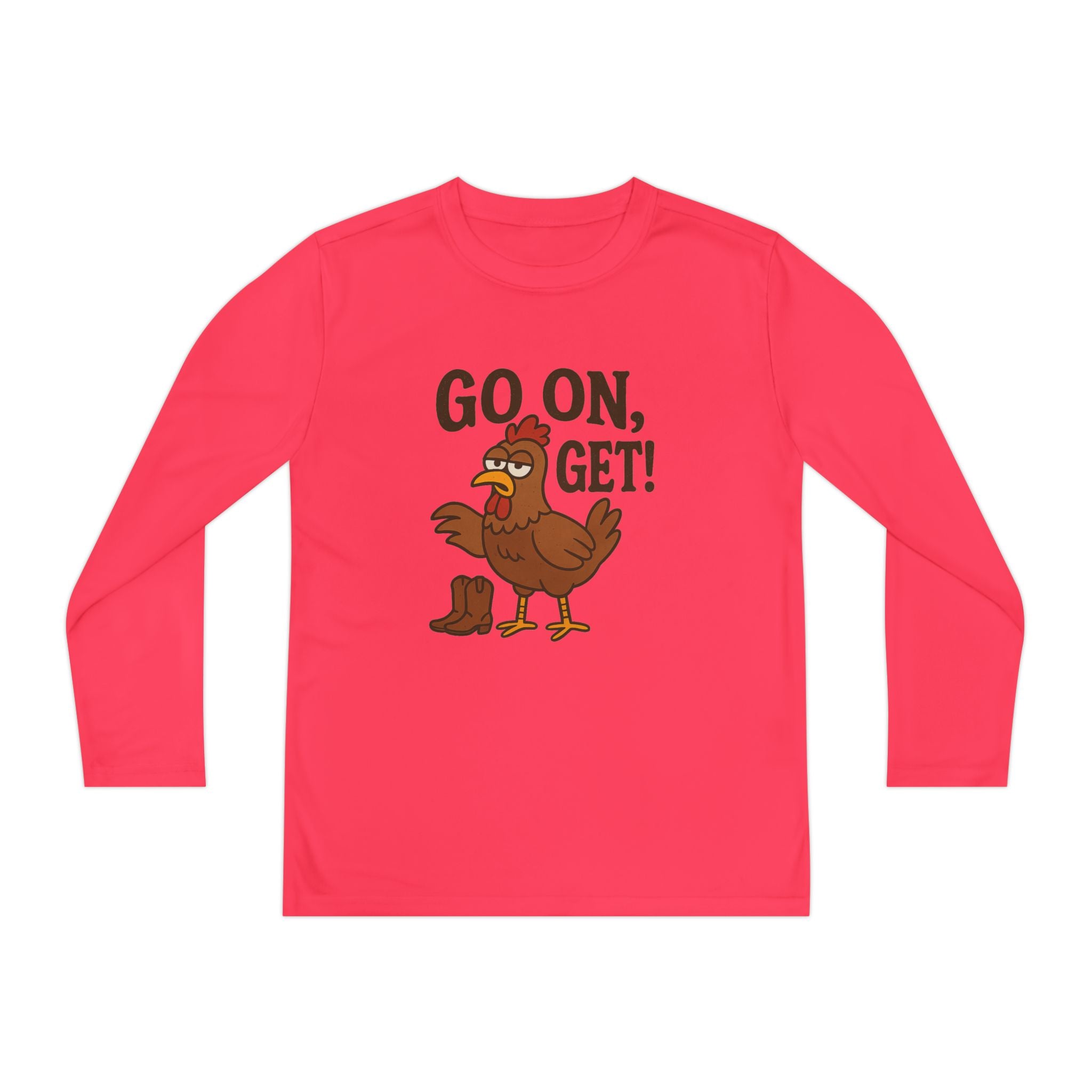 Go On Get Funny Youth Chicken Shirt