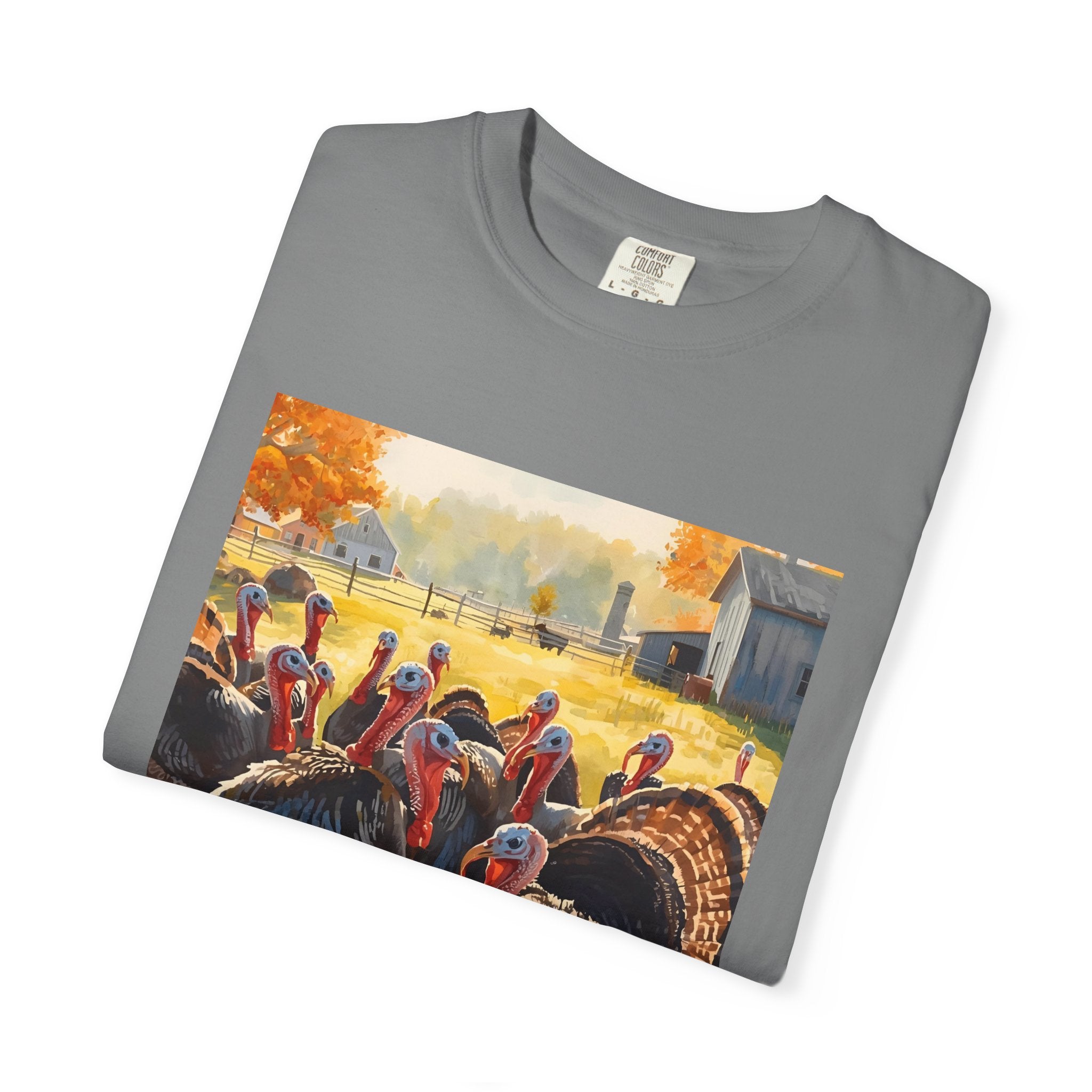 Thanksgiving Turkey T-shirt, Fall Apparel, Unisex Casual Tee, Funny Turkey Shirt, Autumn Wardrobe Essential