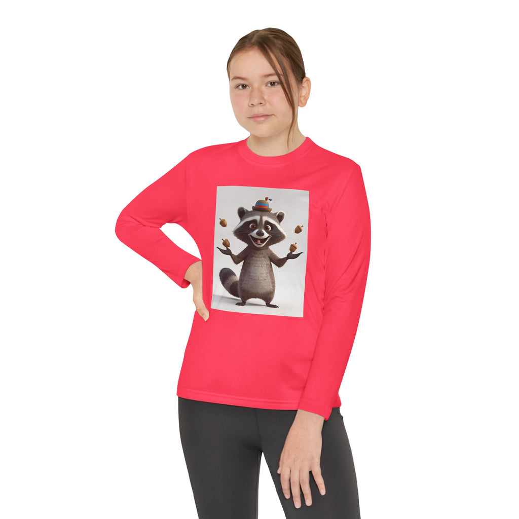 Raccoon Youth Long Sleeve Competitor Tee