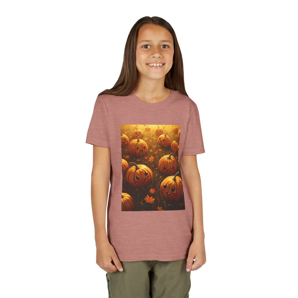 Pumpkin Halloween Youth Tee, Fall Shirt, Halloween Gift, Kids Halloween Apparel, Harvest Celebration T-shirt