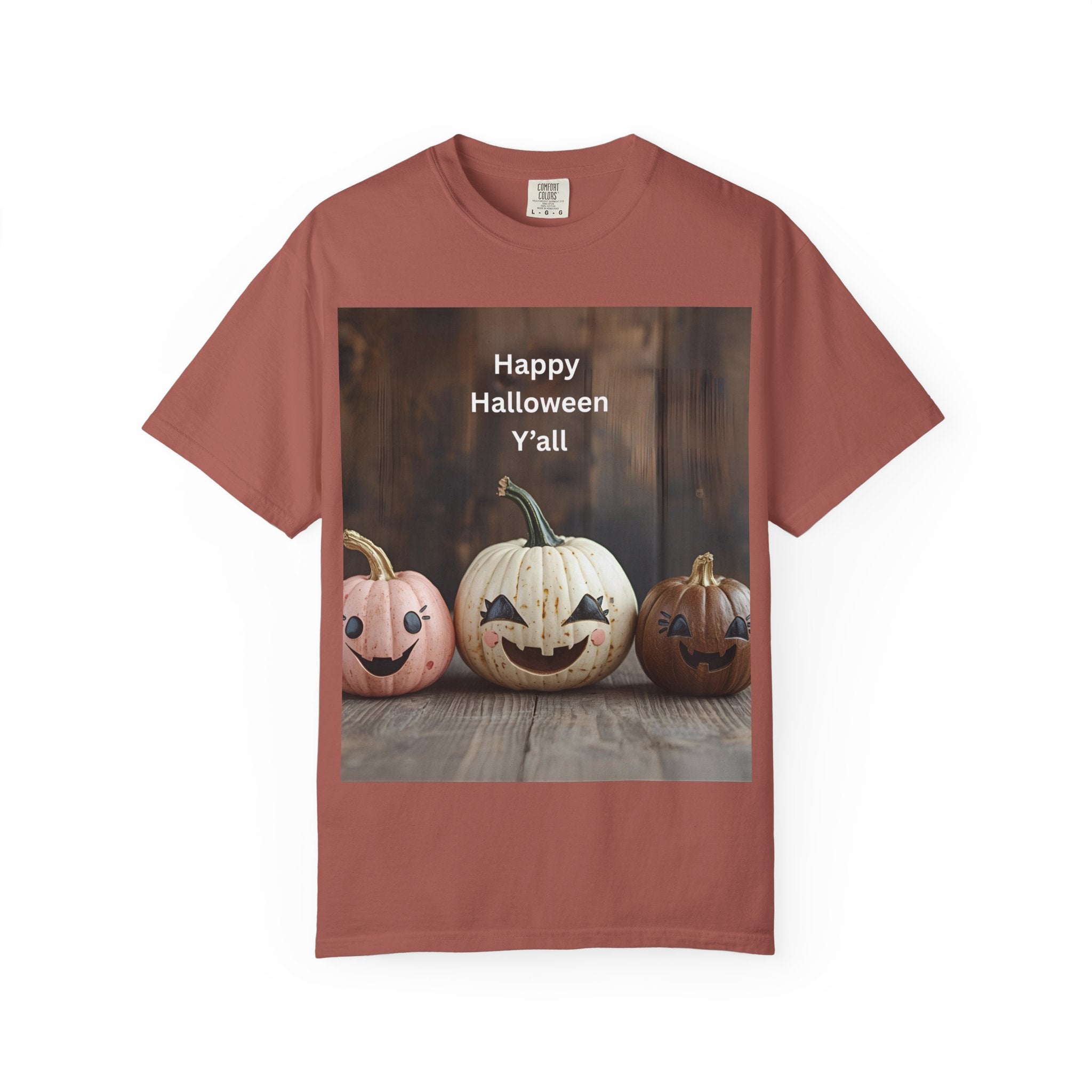 Happy Halloween Unisex T-Shirt, Casual Fall Tee, Halloween Gift, Pumpkin Shirt, Autumn Apparel, Holiday Style