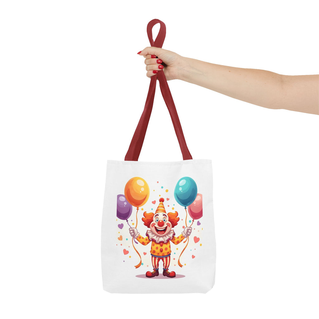 Colorful Clown Tote Bag - Fun and Whimsical Shopping Bag, Ideal for Birthdays, Parties, Festivals, Kids & Adults, Gift