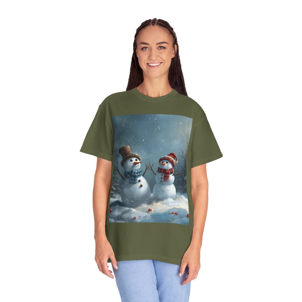 Christmas Winter Wonderland Snowman T-Shirt | Cozy Holiday Tee, Christmas Gift, Unisex Apparel, Seasonal Fashion, Winter Vibes