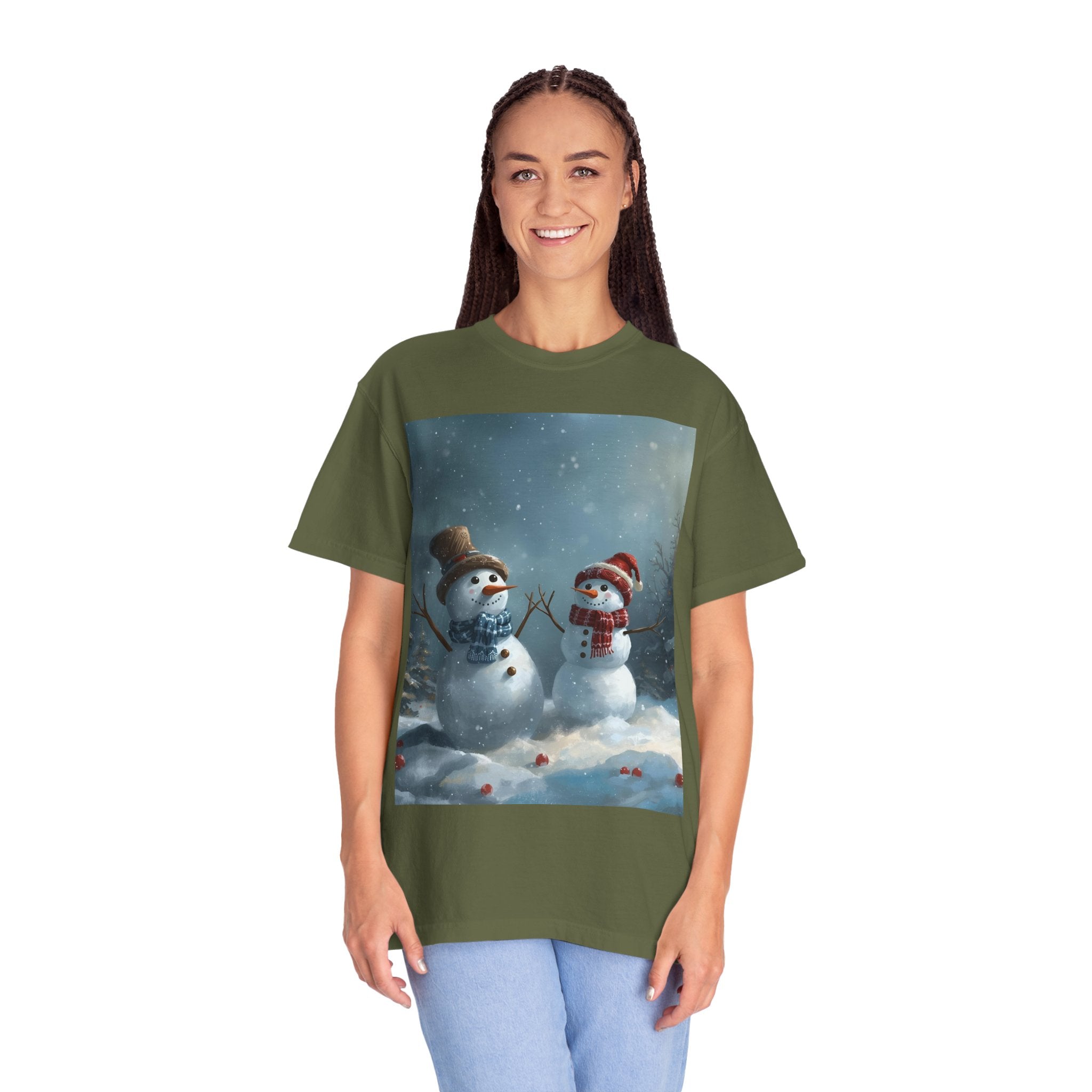 Christmas Winter Wonderland Snowman T-Shirt | Cozy Holiday Tee, Christmas Gift, Unisex Apparel, Seasonal Fashion, Winter Vibes