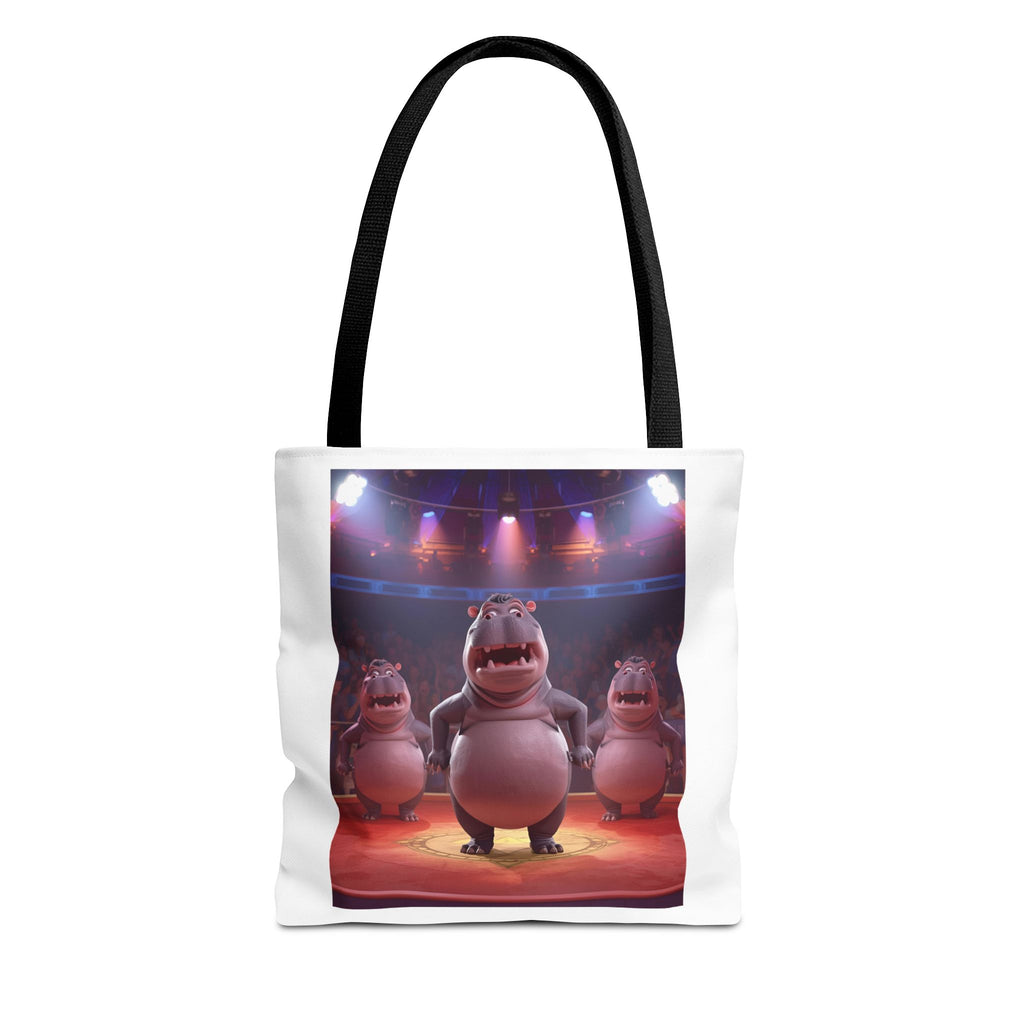 Hippo Funny Tote Bag (AOP)