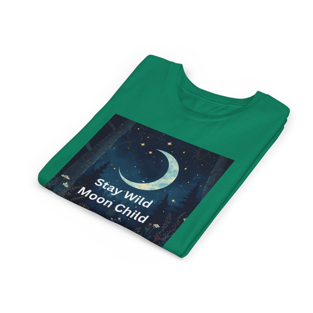 Stay Wild Moon Child Youth Tee - Adventure Tee, Nature Inspired Shirt, Cute Kids Clothing, Gift for Young Explorers, Eco-Friendly Tee