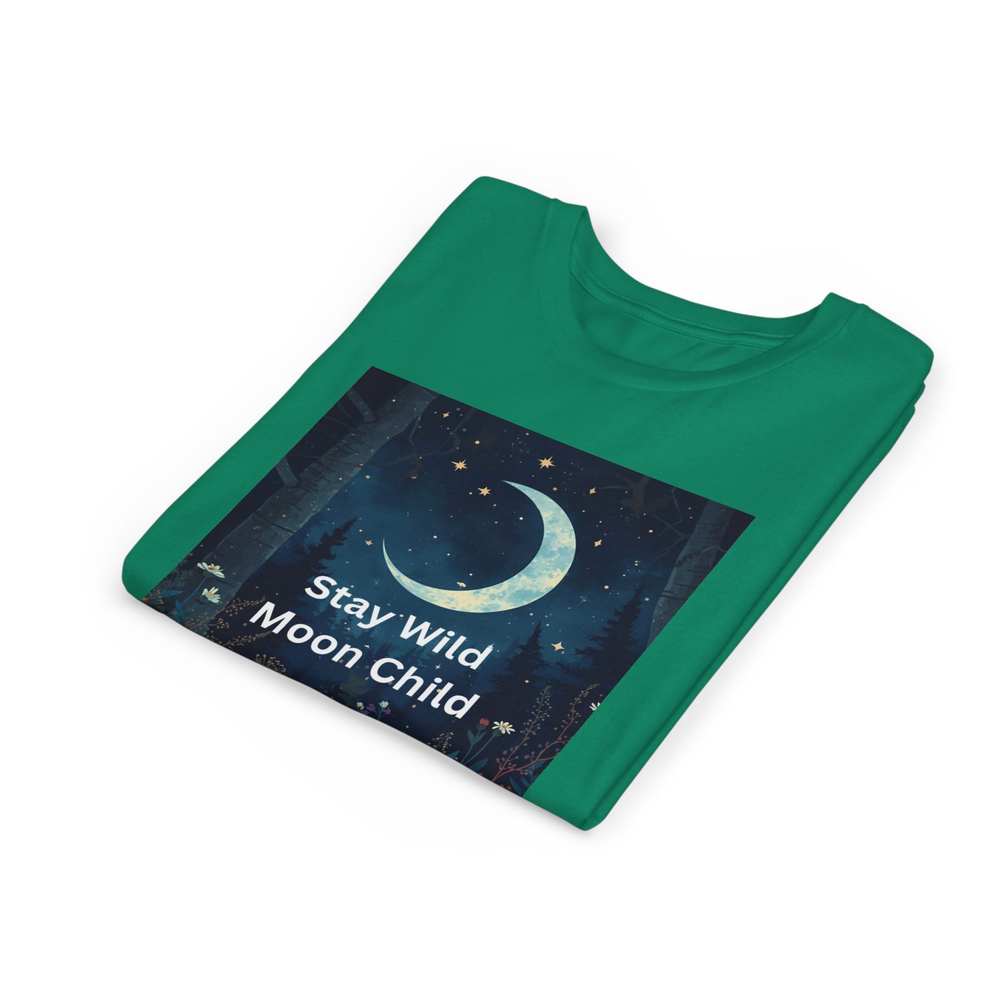Stay Wild Moon Child Youth Tee - Adventure Tee, Nature Inspired Shirt, Cute Kids Clothing, Gift for Young Explorers, Eco-Friendly Tee
