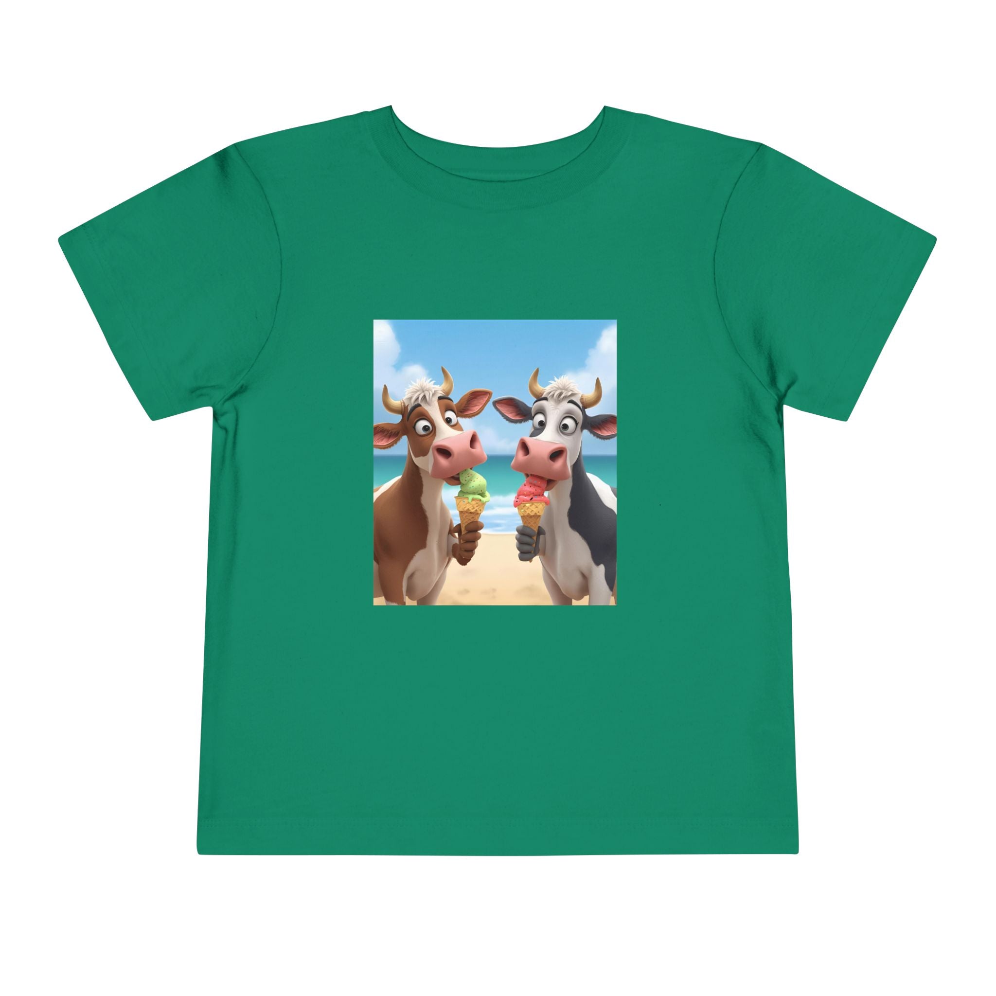 Beachy Cow Toddler Short Sleeve Tee