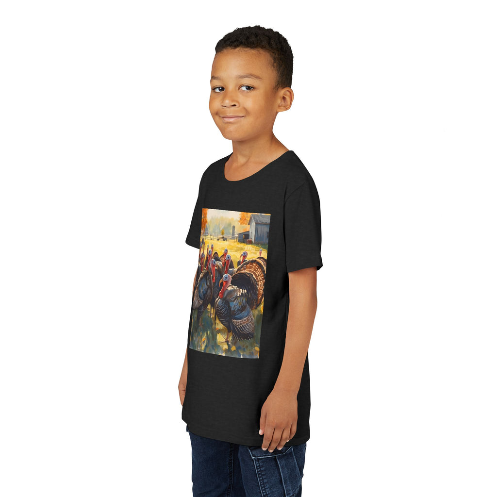 Thanksgiving Turkey Youth Short Sleeve Tee