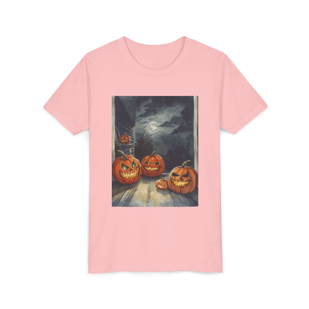 Halloween Pumpkin Spooky Youth Short Sleeve Tee