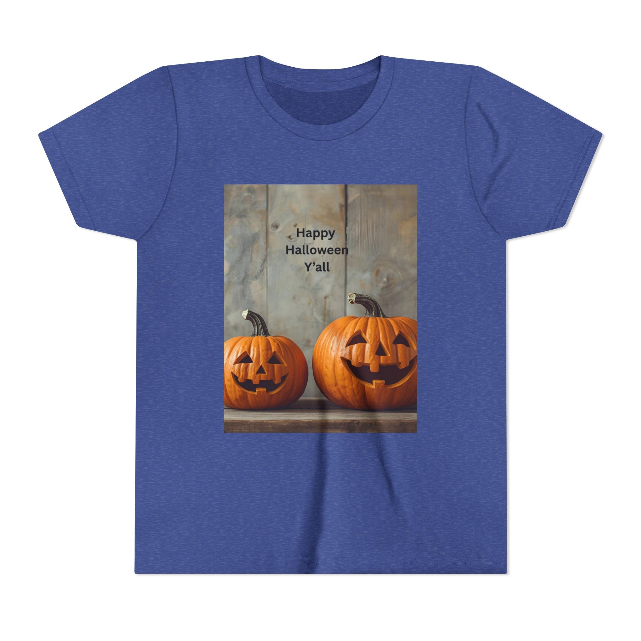 Halloween Pumpkin Youth Tee, Spooky Kids Shirt, Pumpkin Graphic Tee, Fall Celebration Gift, Trick or Treat Outfit