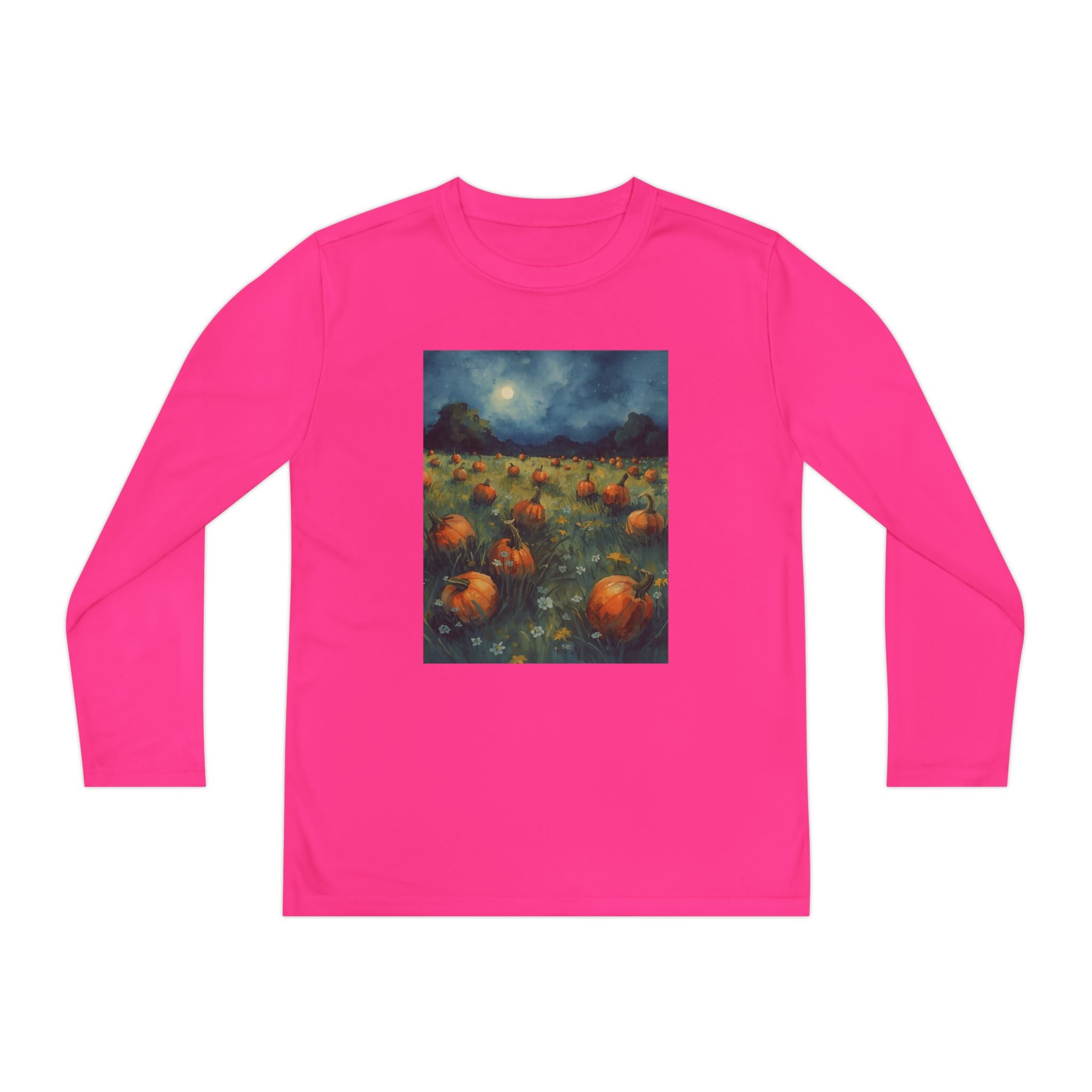 Youth Pumpkin Patch Long Sleeve Tee, Fall Fashion, Kids Apparel, Halloween Outfit, Pumpkin Lovers Gift, Cozy Autumn Shirt