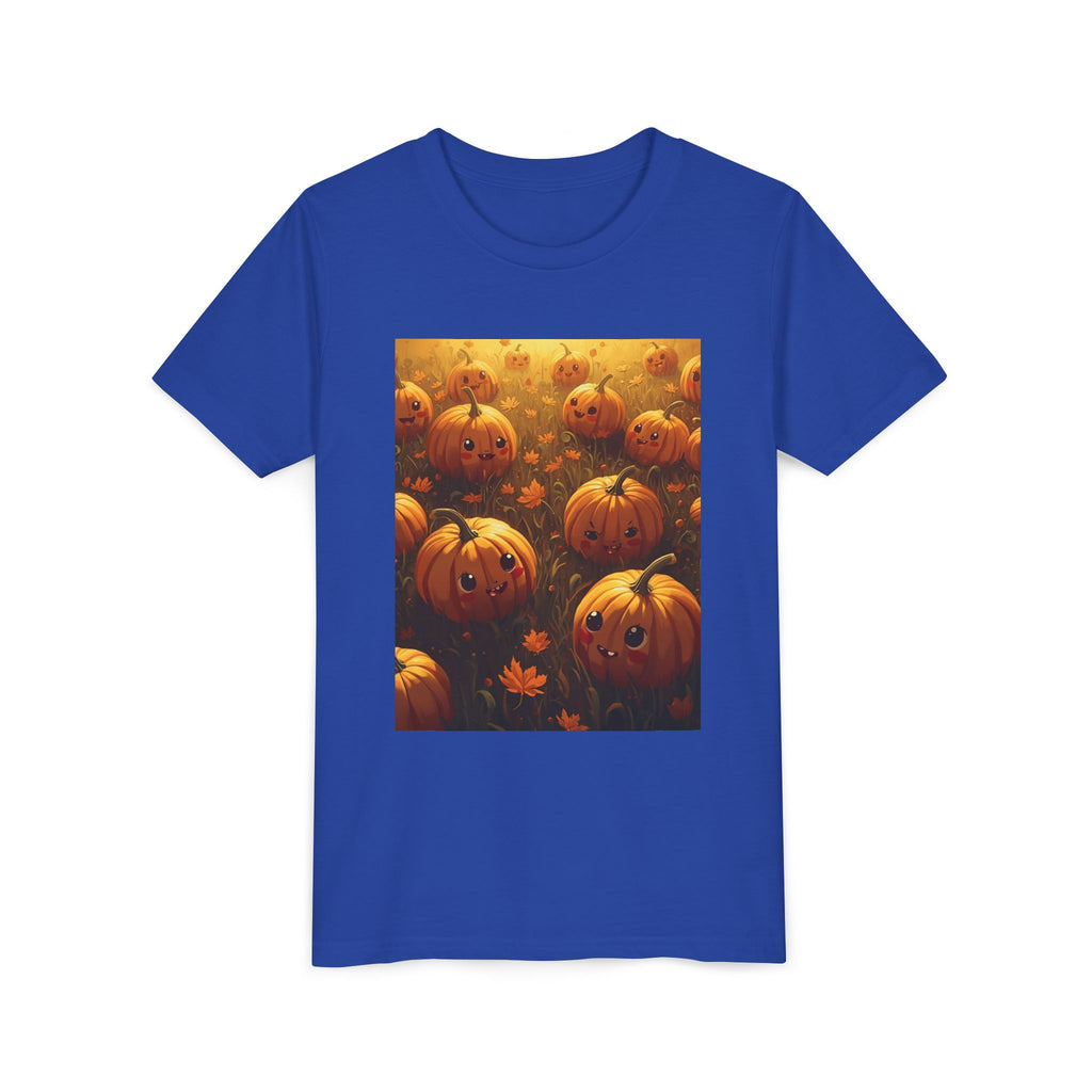 Pumpkin Halloween Youth Tee, Fall Shirt, Halloween Gift, Kids Halloween Apparel, Harvest Celebration T-shirt