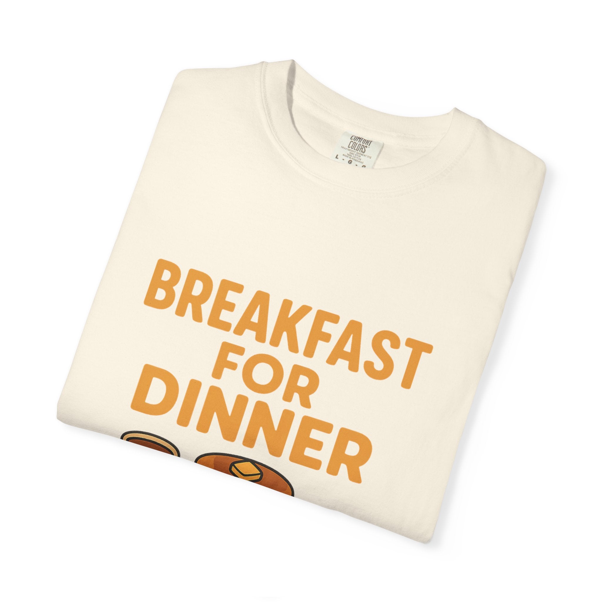 Cute Breakfast for Dinner Unisex T-shirt | Fun Foodie Tee, Gift for Food Lovers, Casual Wear, Brunch Shirt, Breakfast Lovers