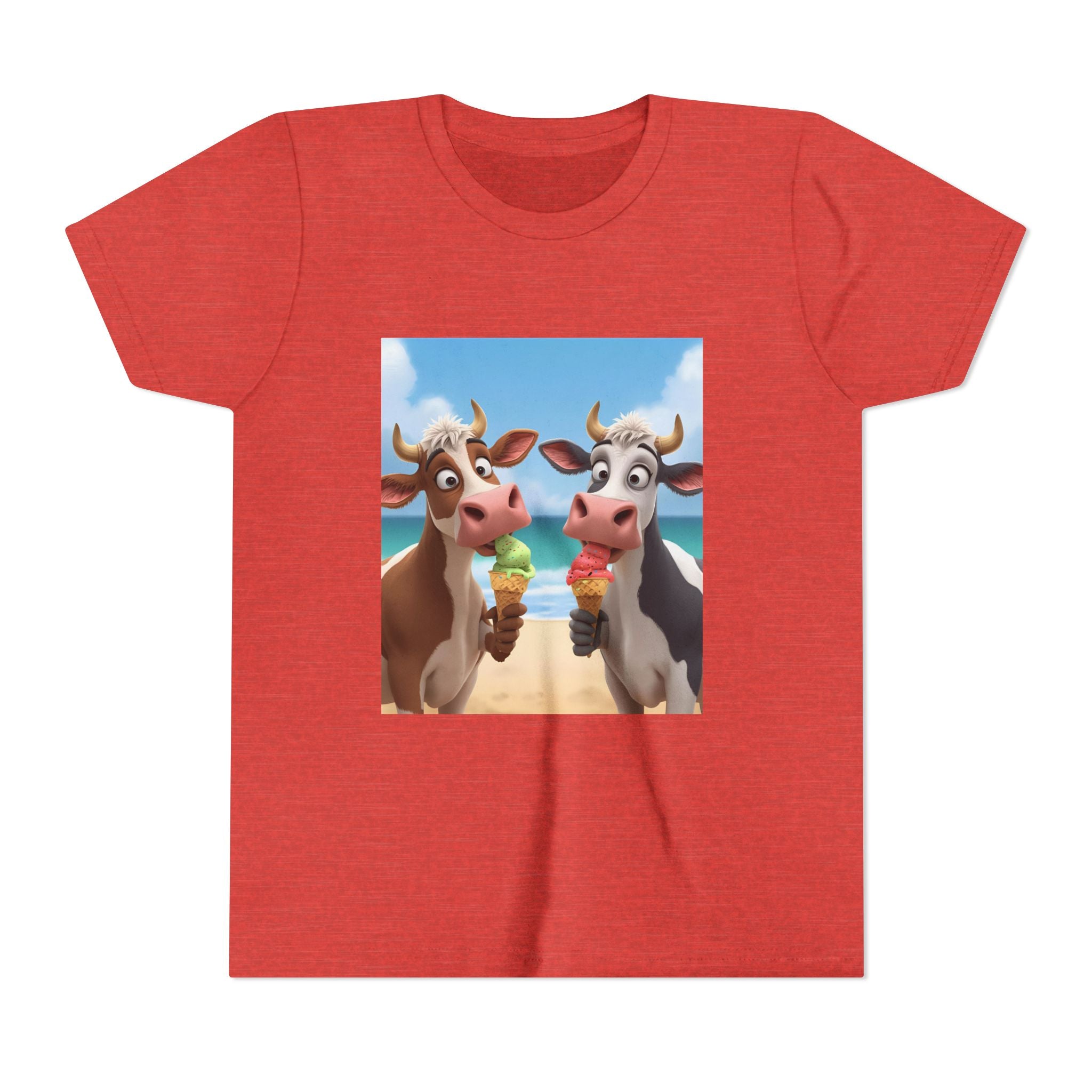 Beachy Cow Youth Short Sleeve Tee