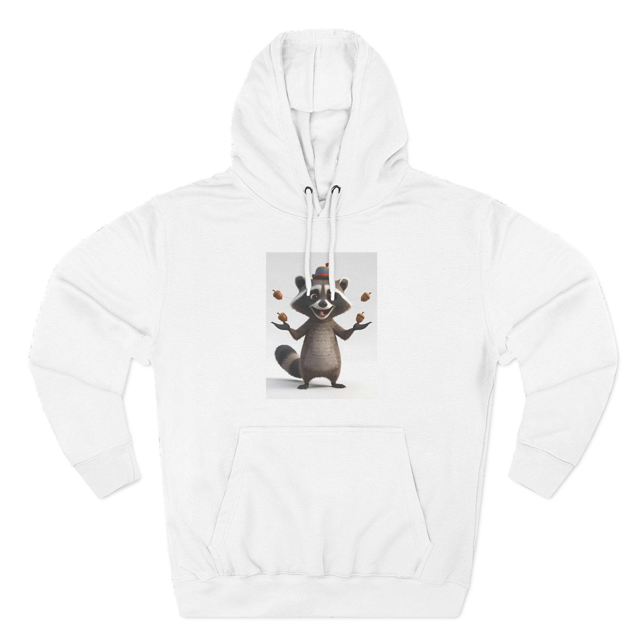 Raccoon Three-Panel Fleece Hoodie