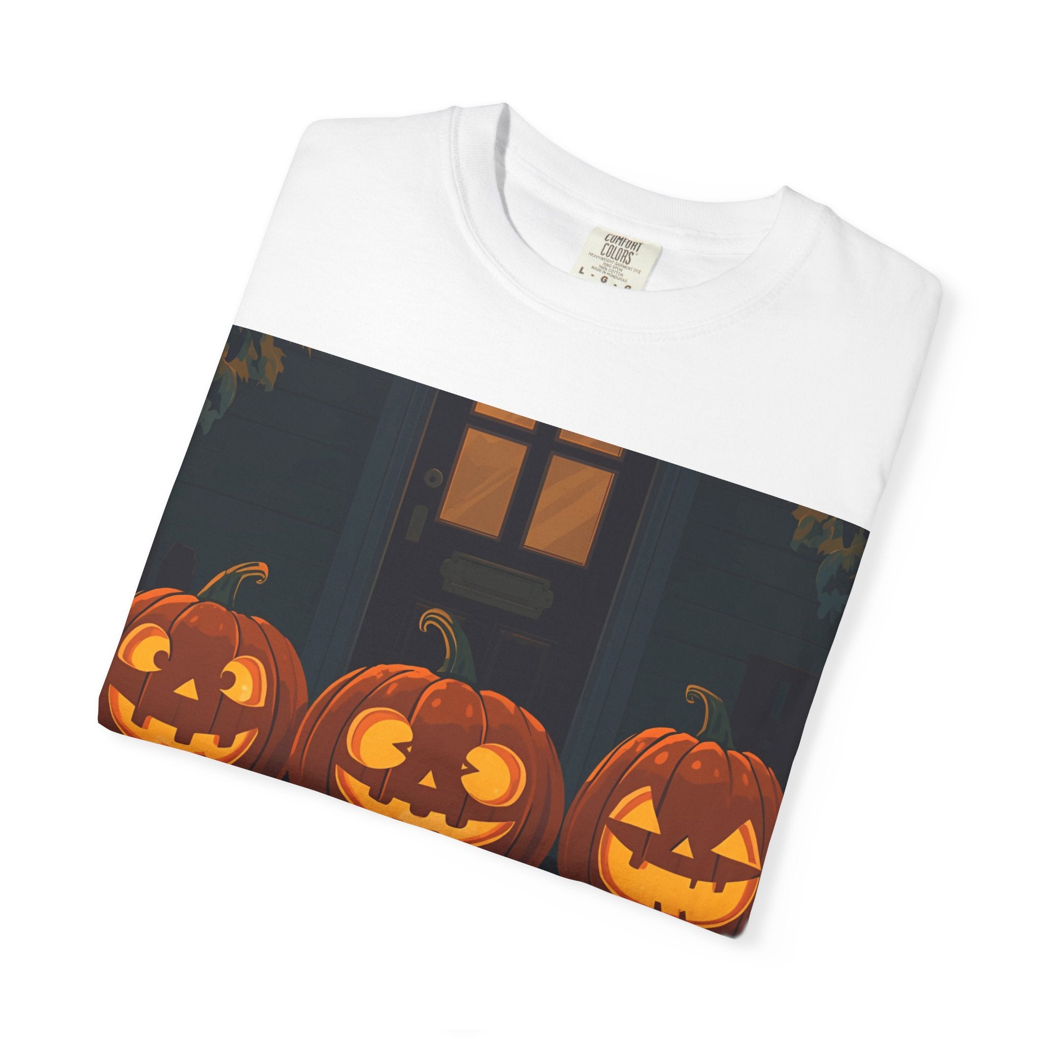 Happy Halloween Pumpkin Unisex T-shirt, Spooky Season Tee, Fall Festival Shirt, Pumpkin Graphic Top, Halloween Gift for Him/Her