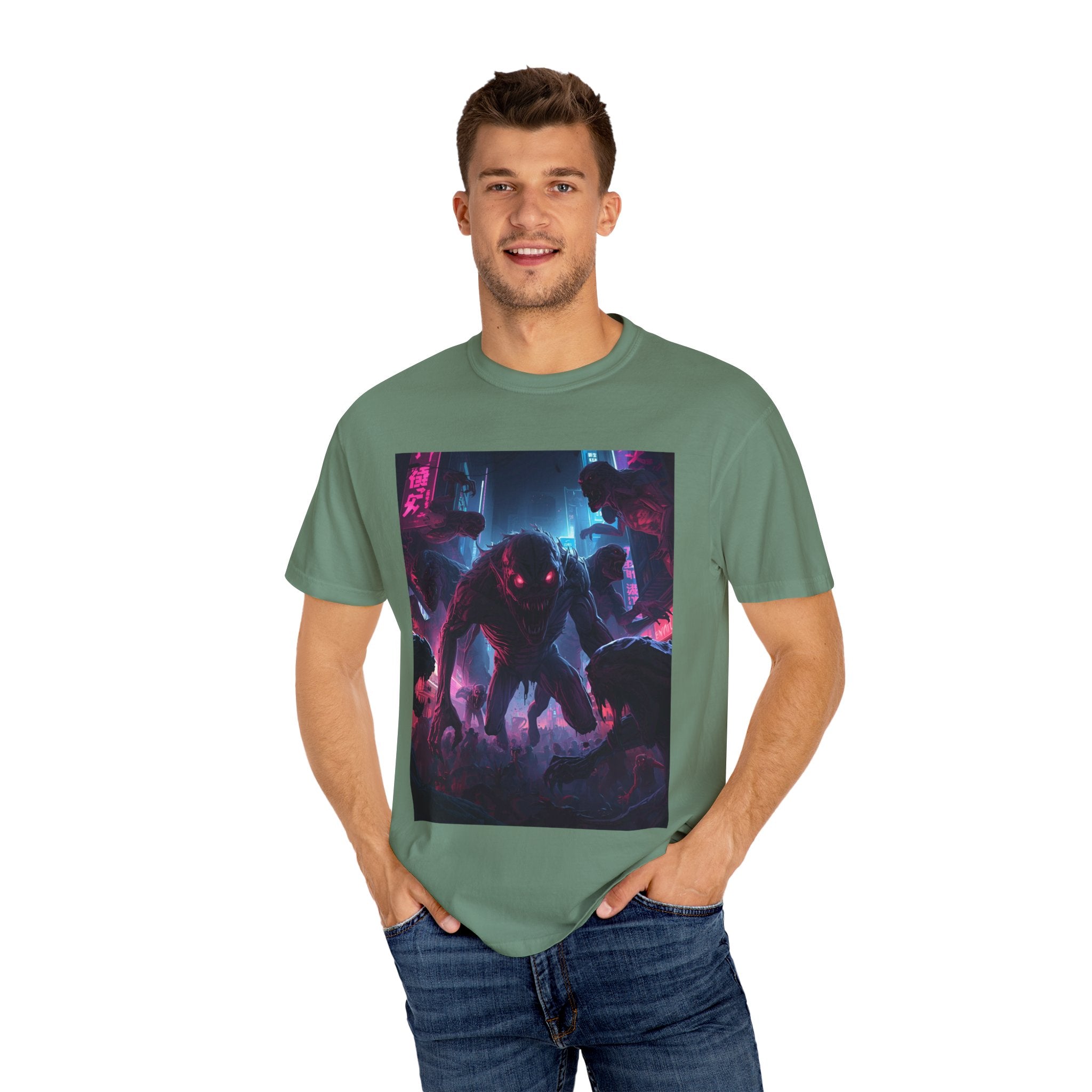 Spooky Creature Unisex Graphic Tee - Halloween Horror T-Shirt, Vintage Style, Spooky Gift, Unisex Halloween Apparel, Unique Costume Alternative