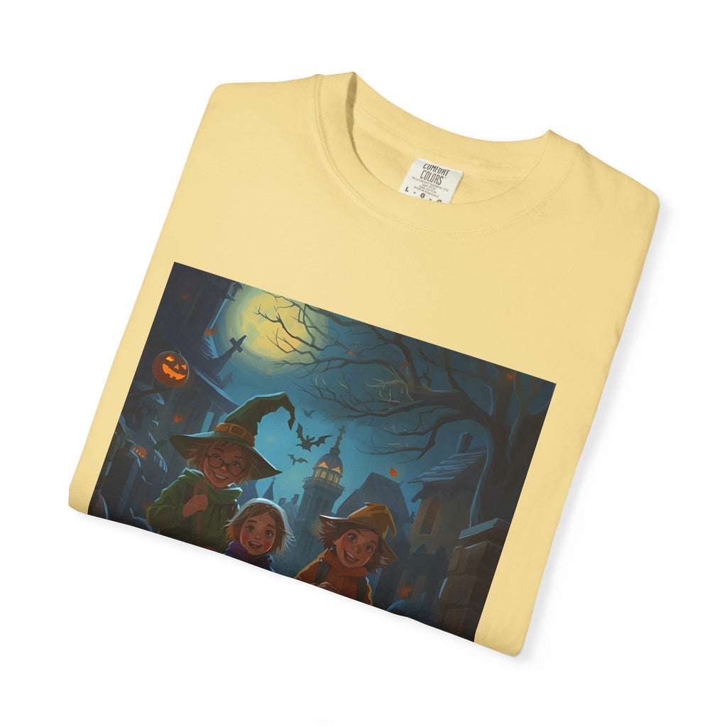 Spooky Halloween Unisex T-Shirt, Trick or Treat, Fall Festivities, Cozy Comfort, Perfect for Halloween Parties, Gift for Friends
