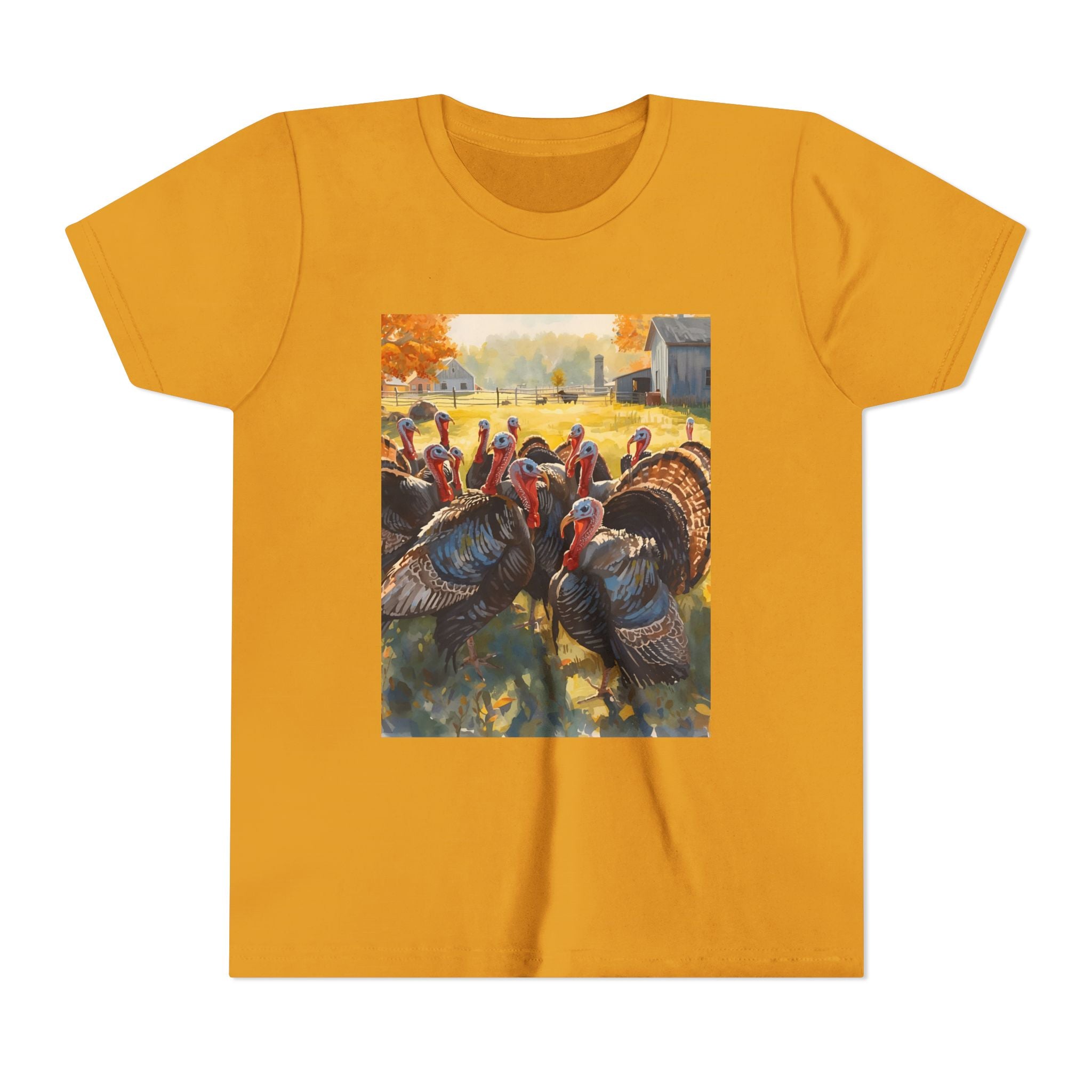 Thanksgiving Turkey Youth Short Sleeve Tee