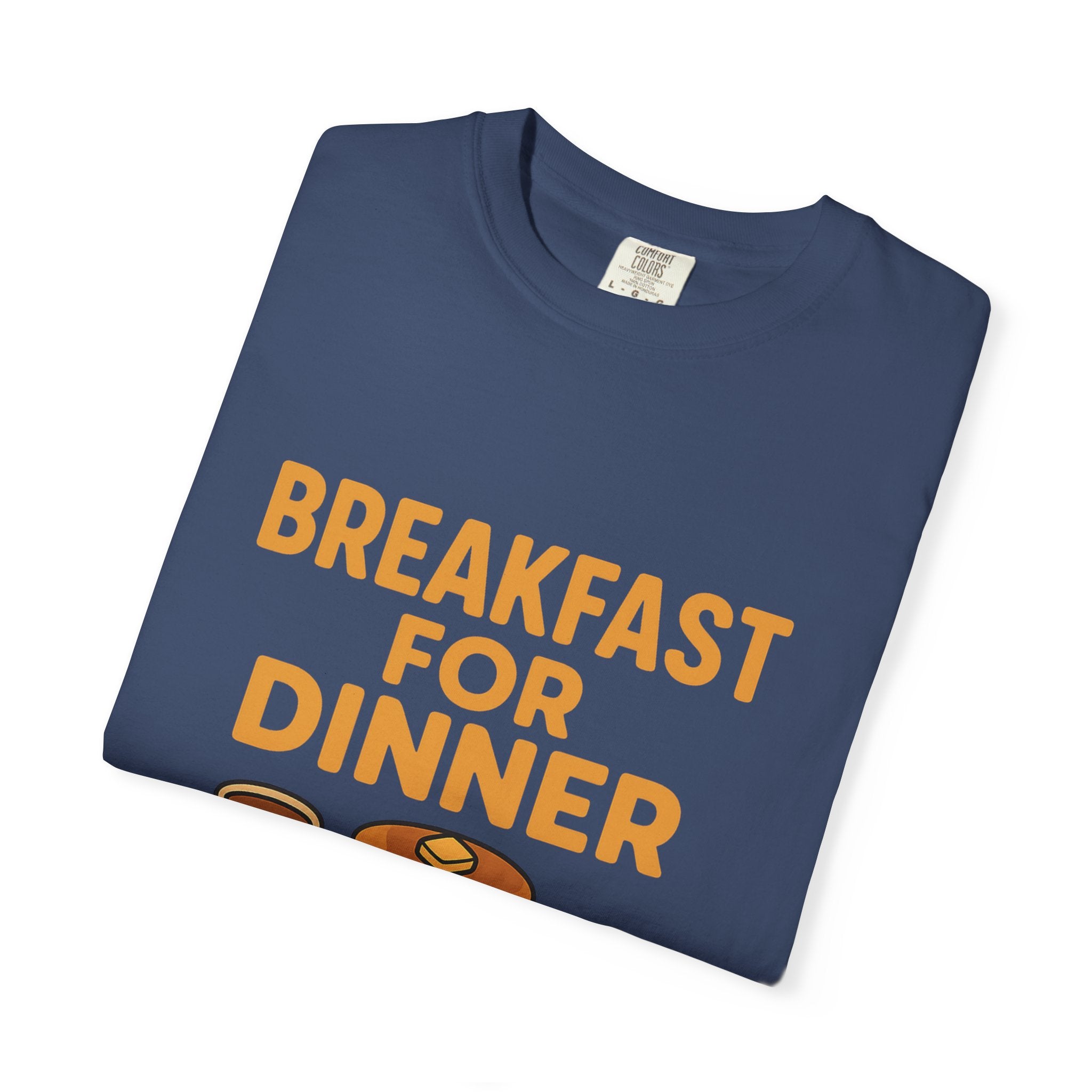Whimsical Breakfast For Dinner T-Shirt, Foodie Gift, Funny Dinner Shirt, Comfort Wear, Casual Tee for Food Lovers