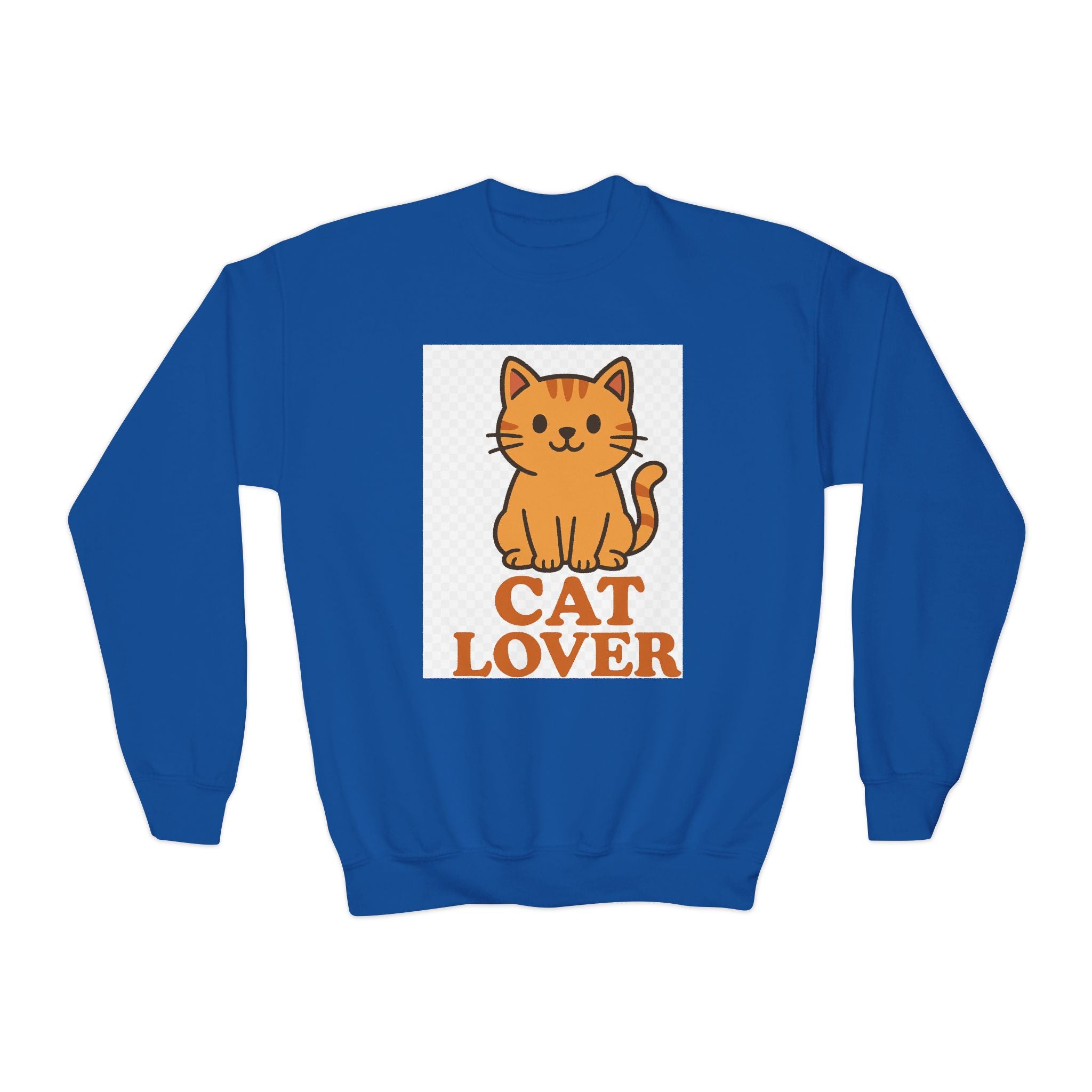 Cat Lover Youth Crewneck Sweatshirt