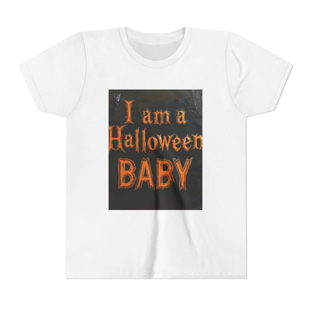 I Am A Halloween Baby Youth Short Sleeve Tee