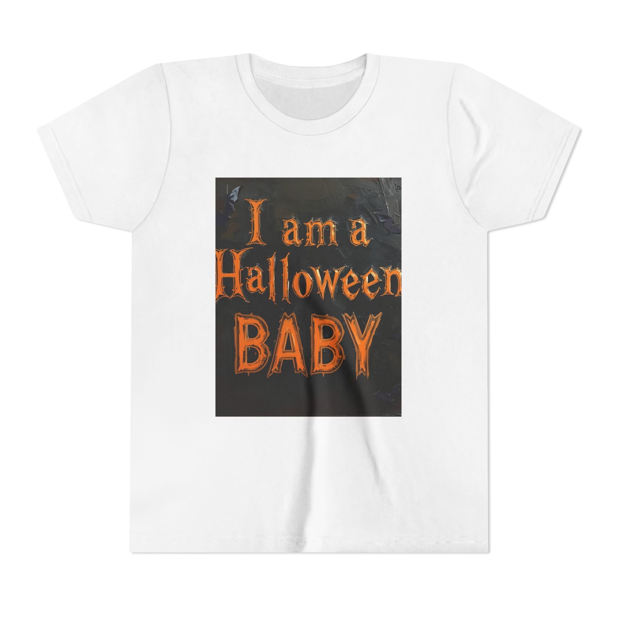 I Am A Halloween Baby Youth Short Sleeve Tee