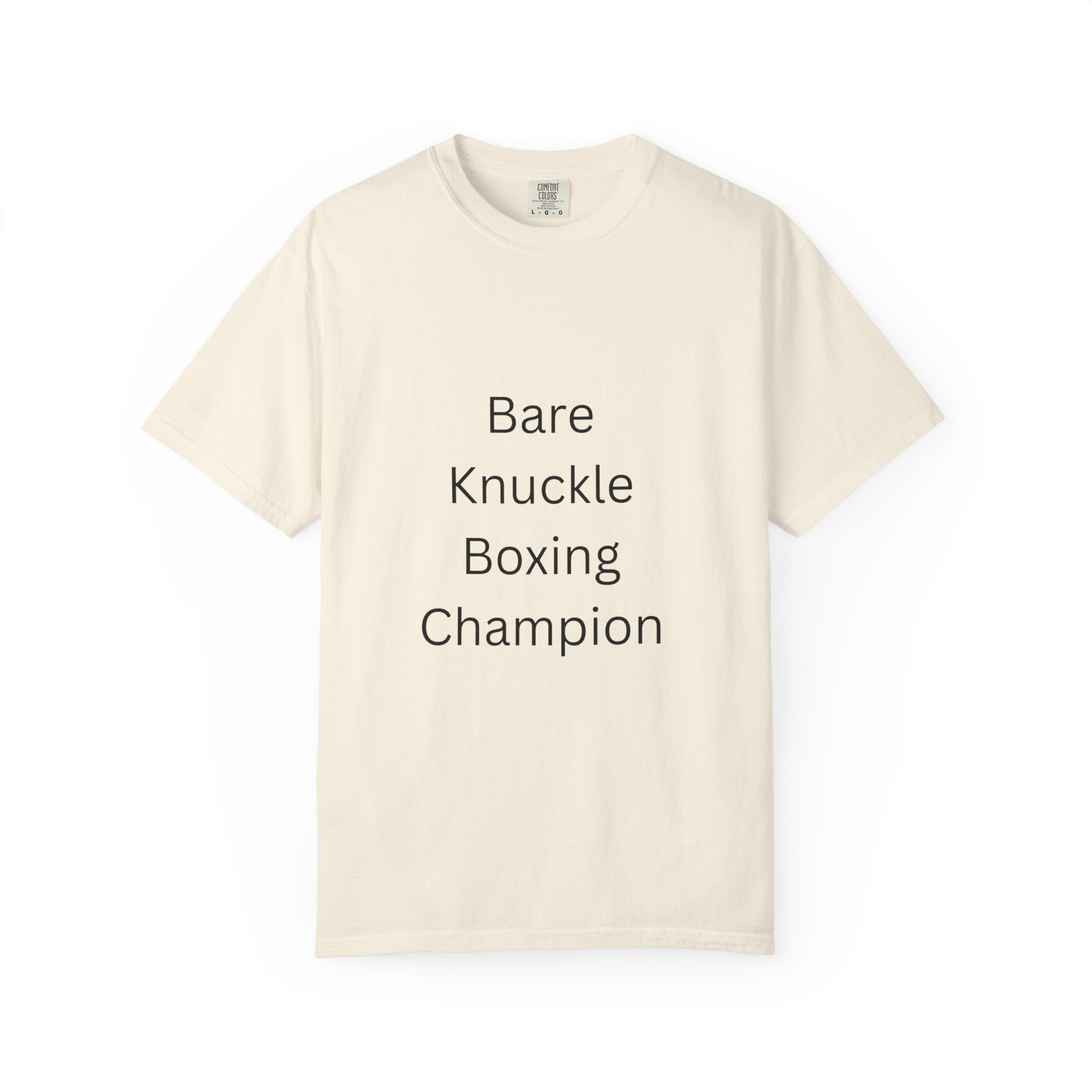 Bare Knuckle Boxing Champion T-shirt, Unisex Workout Tee, Gift for Fighters, Casual Sportswear, Motivation Gear, Gym Outfit