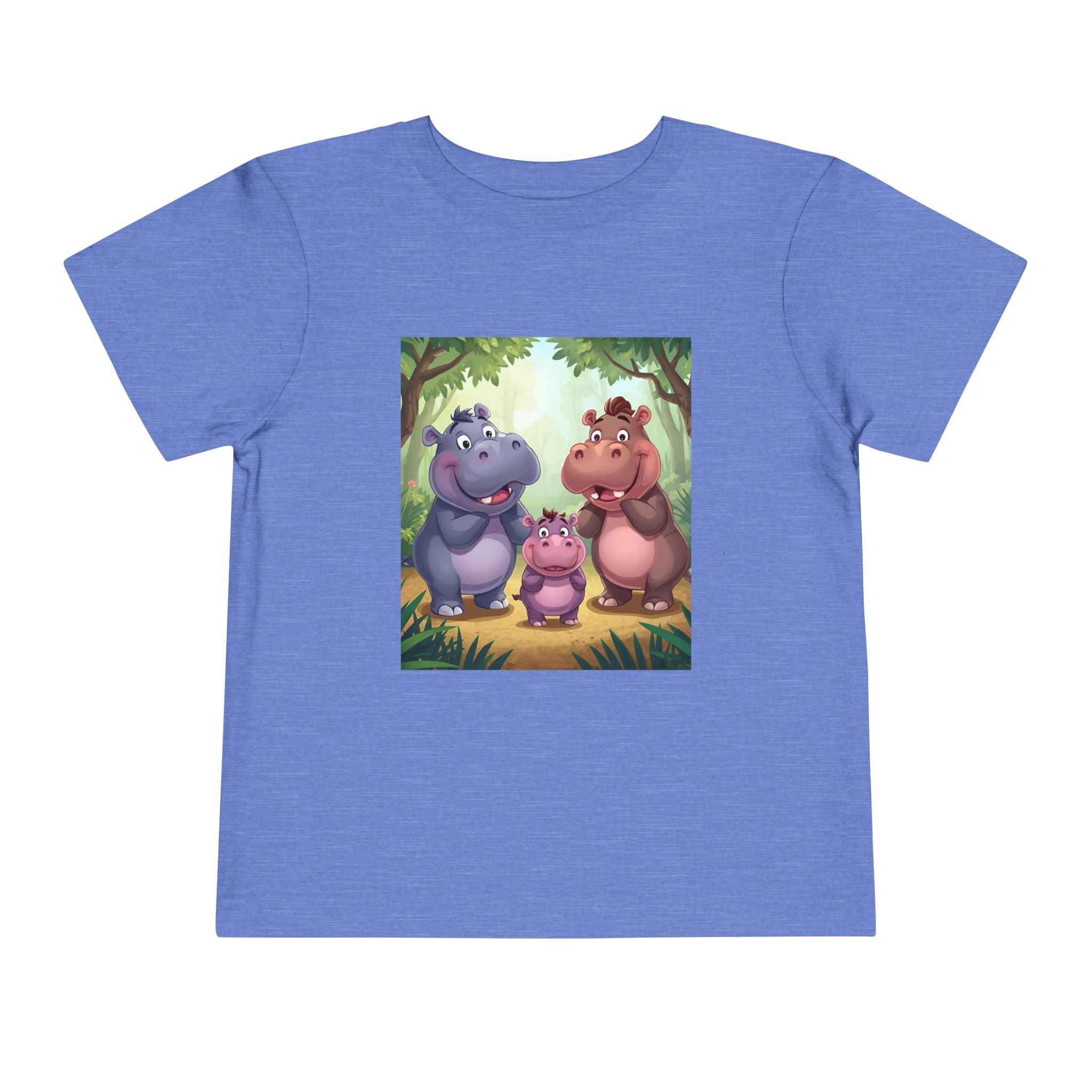 Hippo Cute Toddler Short Sleeve Tee