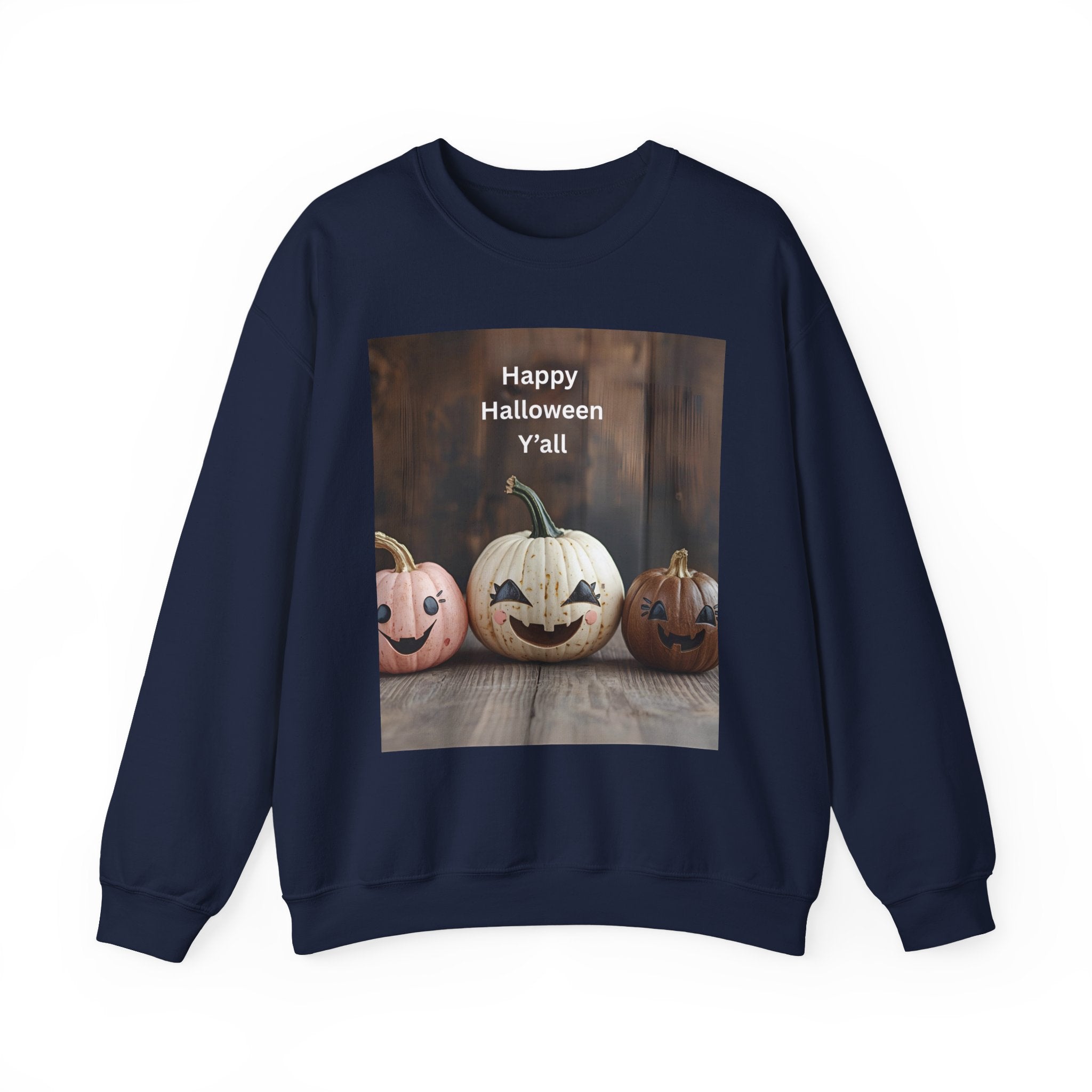Halloween Pumpkin Sweatshirt, Fall Fashion, Cozy Crewneck, Unisex Apparel, Halloween Gift, Seasonal Style