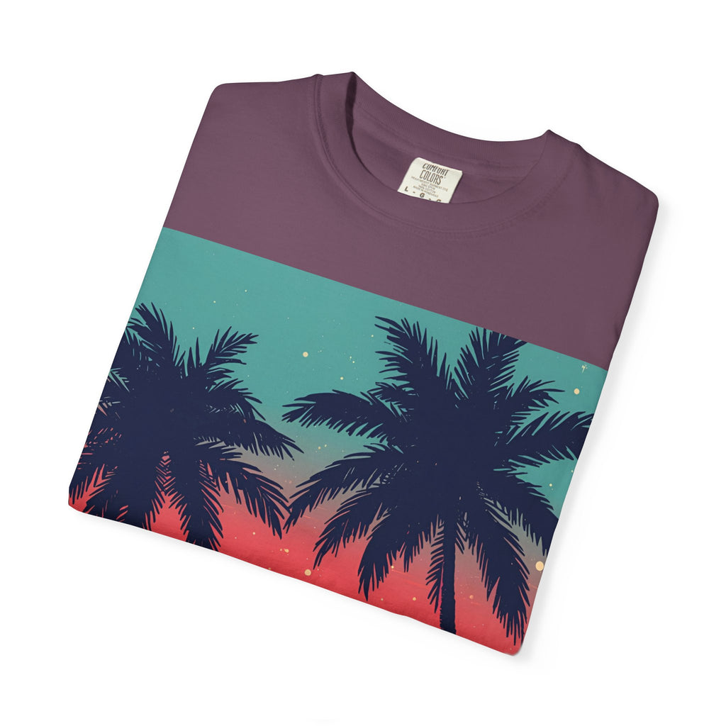Tropical Sunset Unisex Garment-Dyed T-shirt
