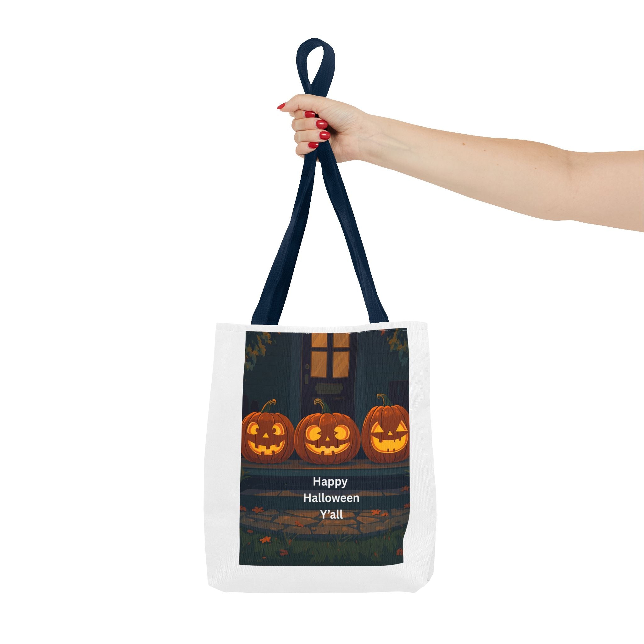 Spooky Halloween Tote Bag, Trick-or-Treat Bag, Pumpkin Bag, Fall Tote, Festive Grocery Bag, Halloween Decor