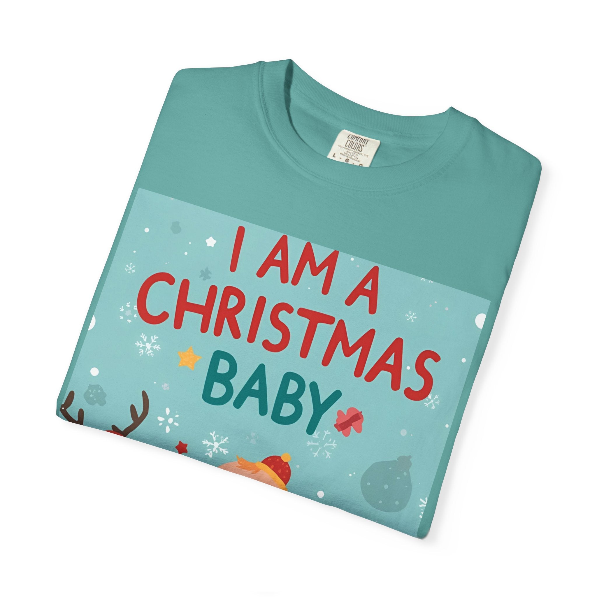 Christmas Baby T-shirt, Cute Christmas Shirt, Holiday Gift, Family Matching Tee, Unisex Kids Christmas Apparel, Baby's First Christmas