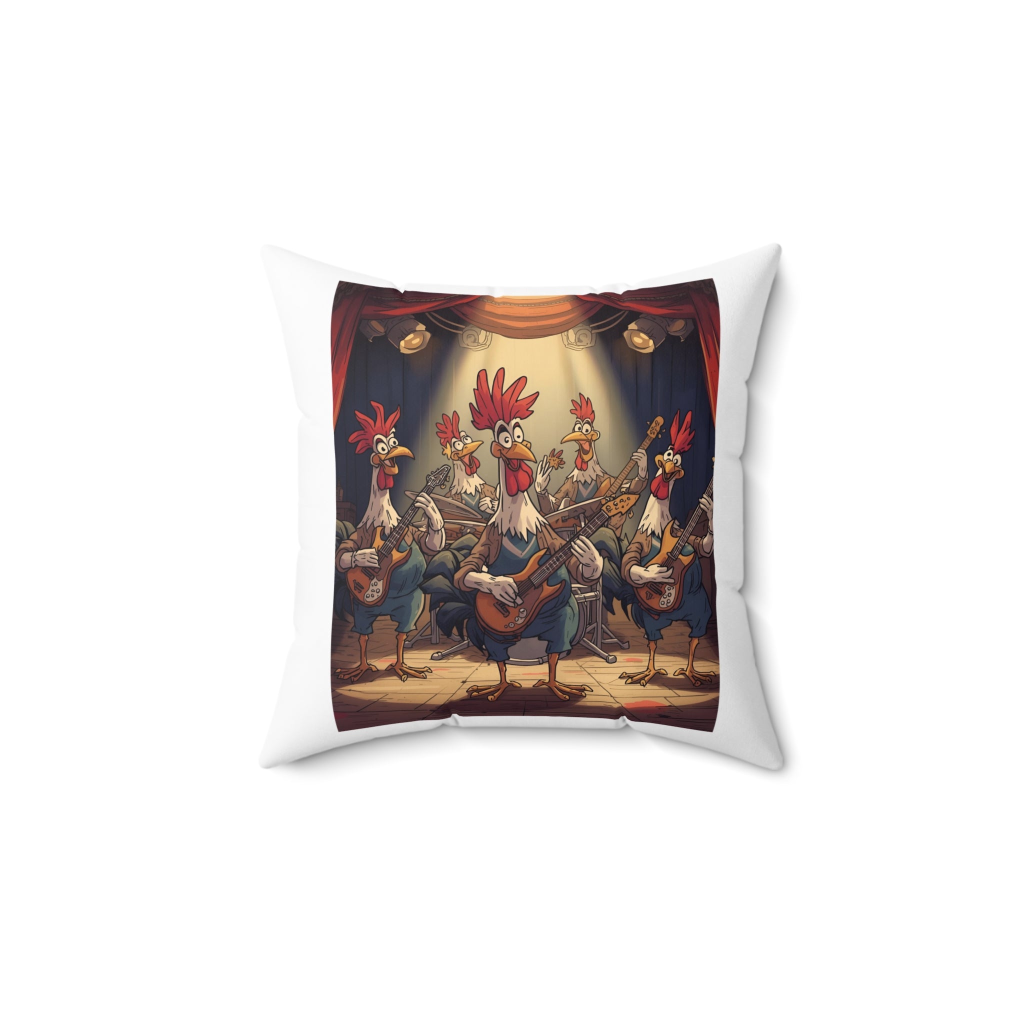 Funny Rooster Band Pillow