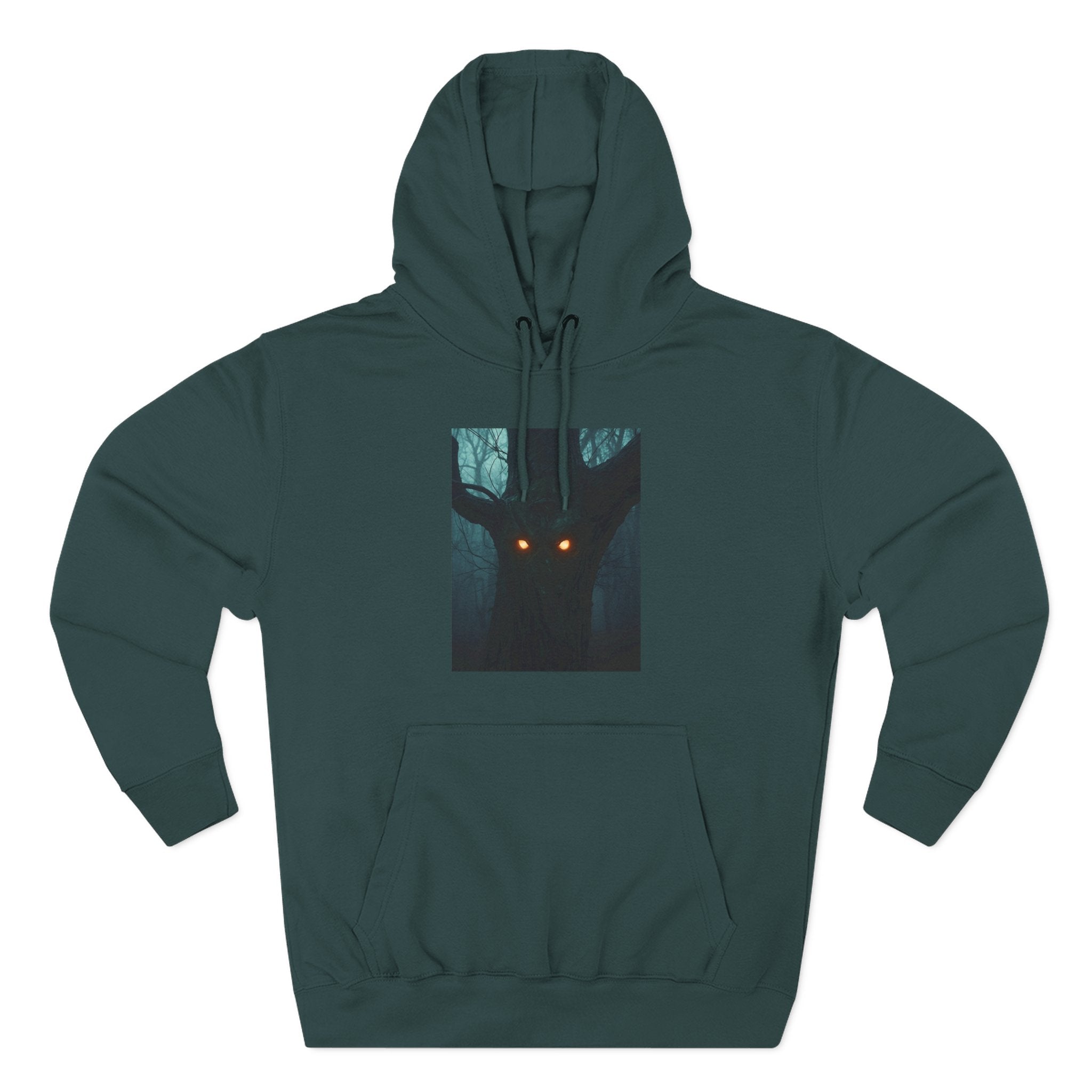 Chilling Nighttime Hoodie, Cozy Fleece Sweatshirt, Outdoor Adventure Attire, Perfect for Bonfire Nights, Gifts for Nature Lovers
