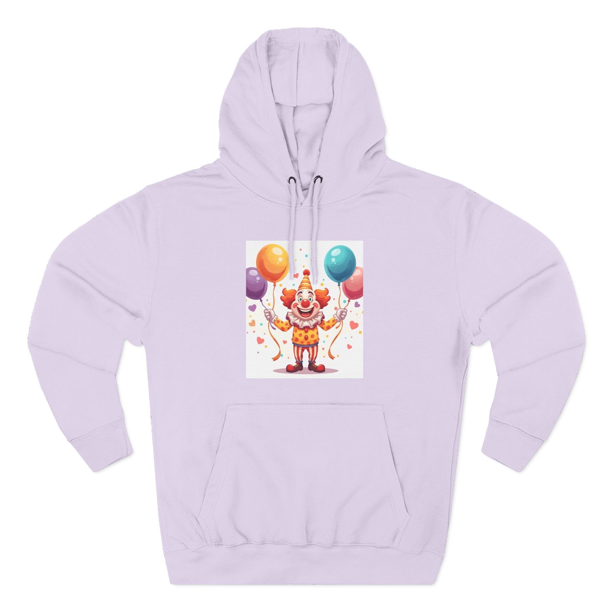 Clown Funny Three-Panel Fleece Hoodie