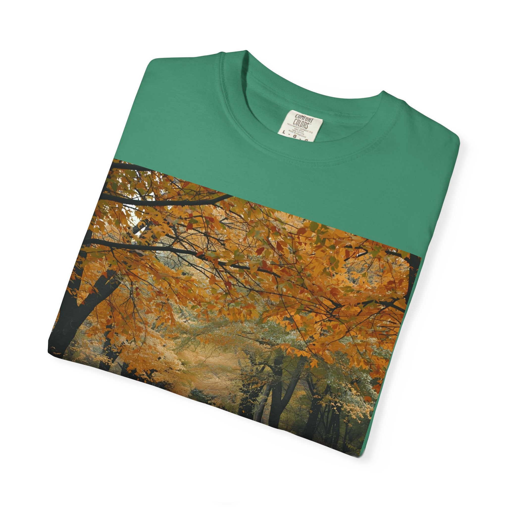 Autumn Pathway T-Shirt | Nature Lover Gift, Fall Fashion, Unisex Tee, Seasonal Wear, Cozy Vibes