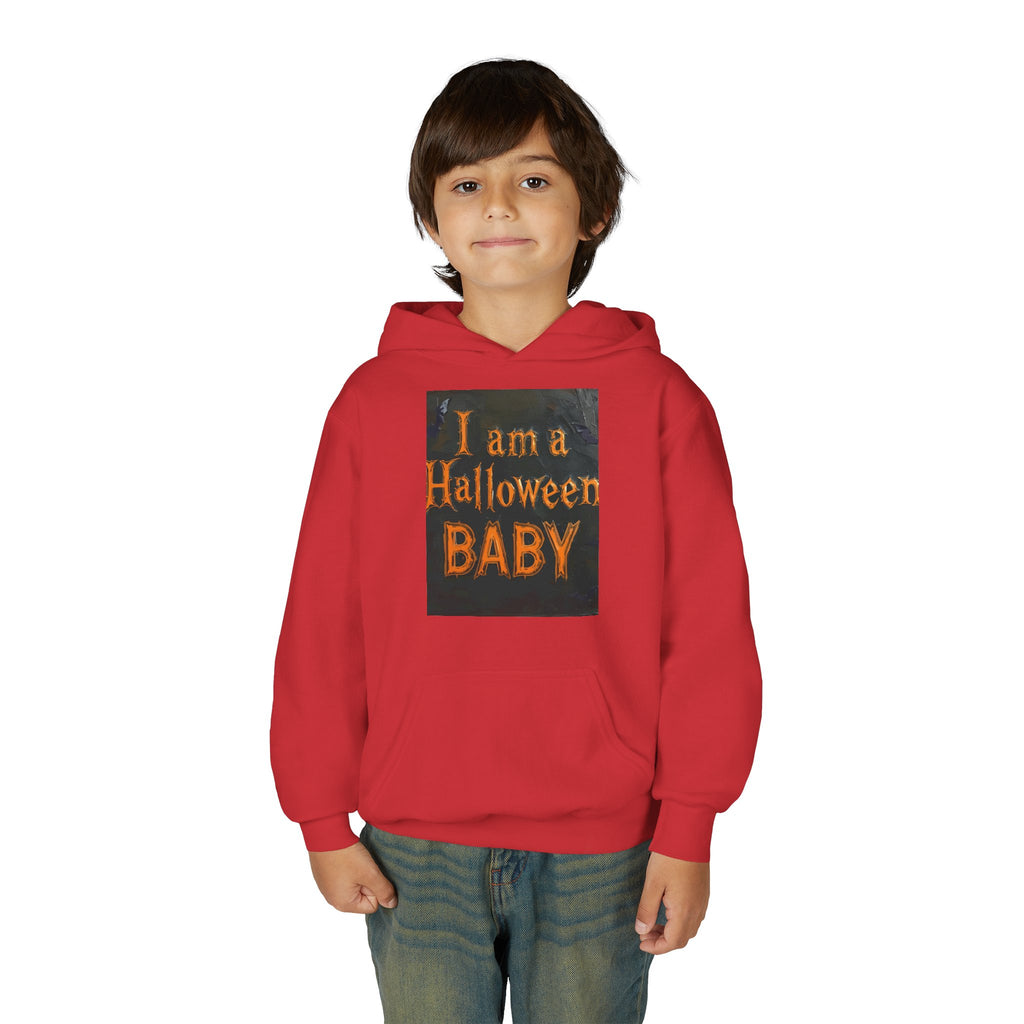 I Am A Halloween Baby Youth Heavy Blend Hooded Sweatshirt
