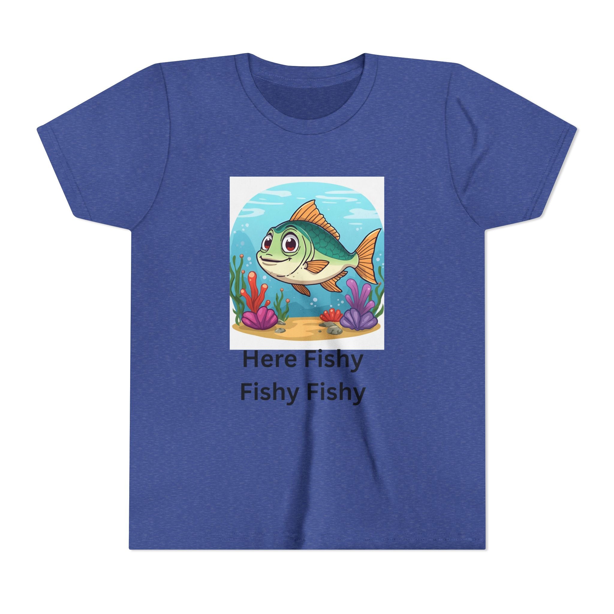 Here Fishy Fishy Fishy Youth Short Sleeve Tee