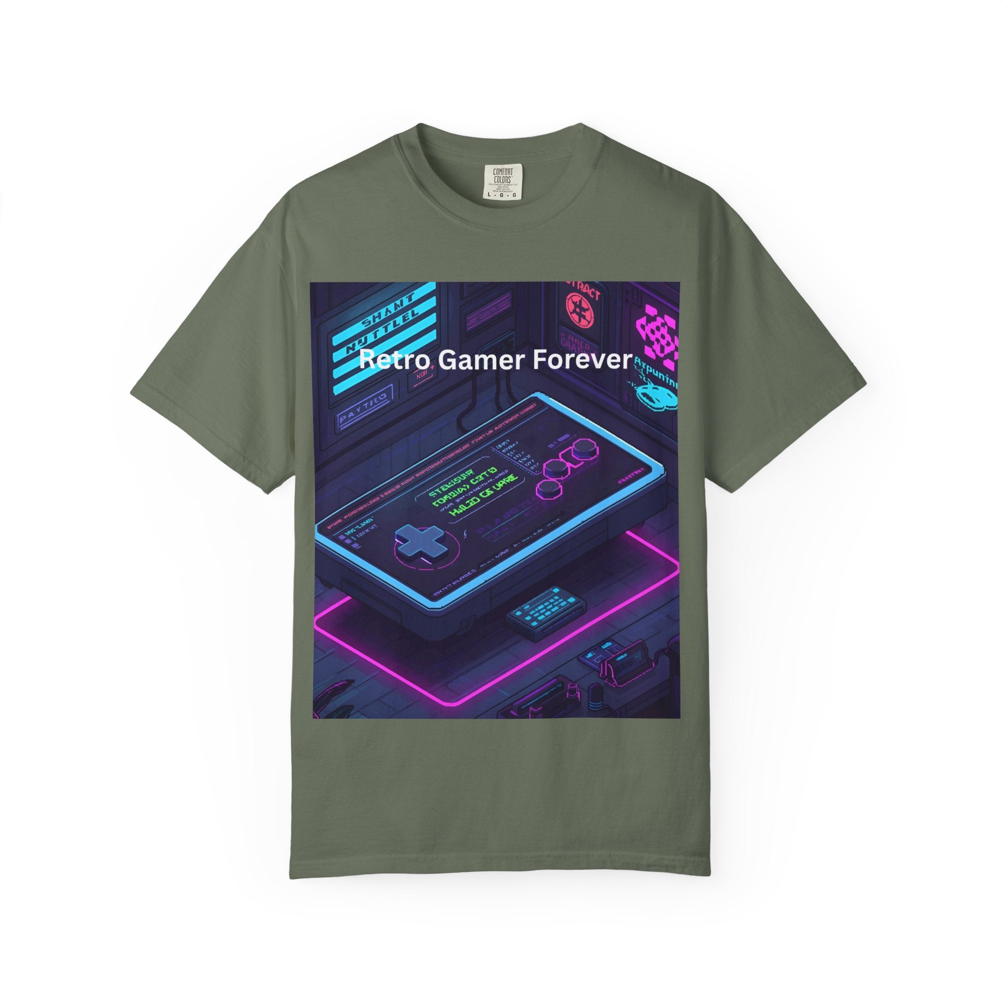 Retro Game Controller Unisex Garment-Dyed T-shirt