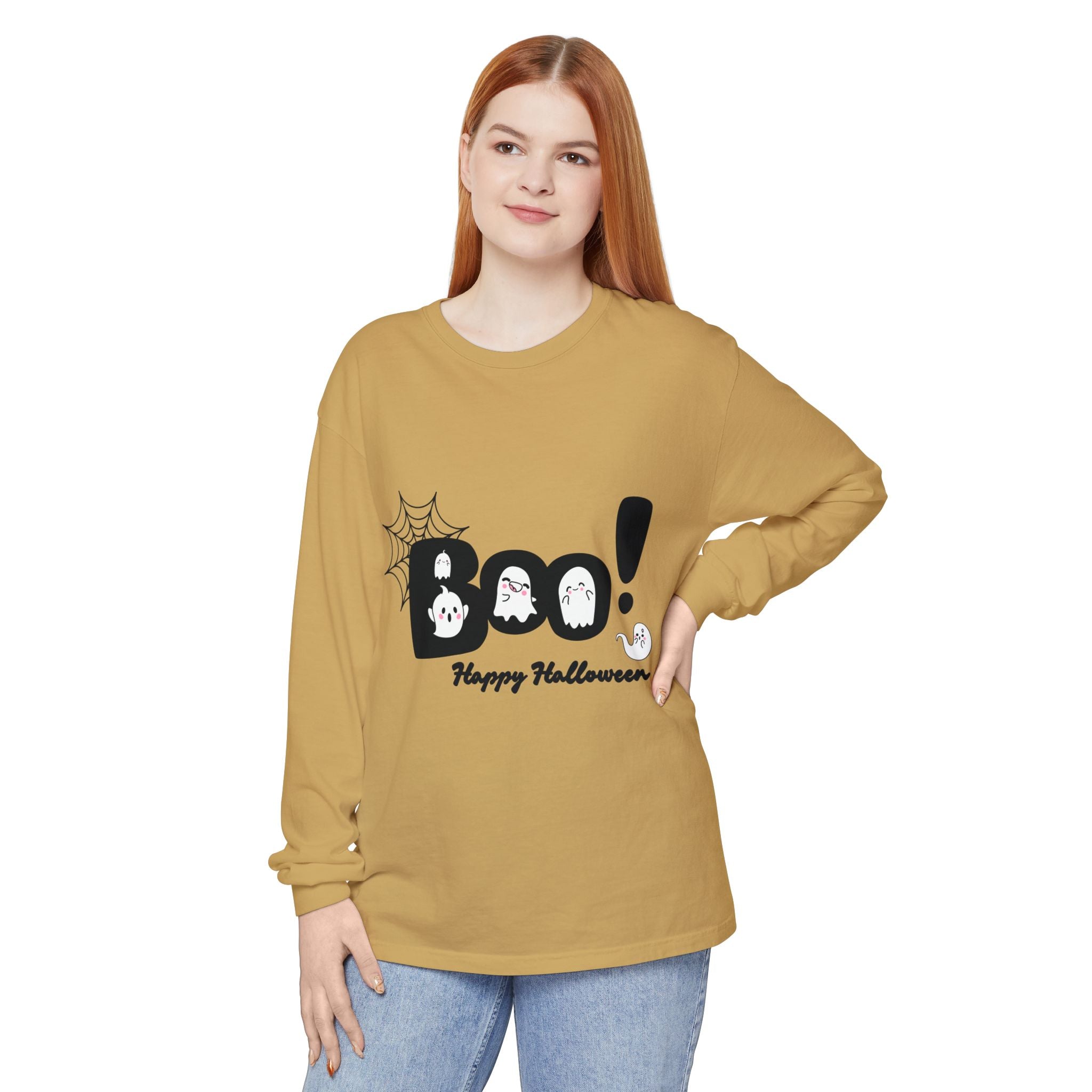 Halloween Boo Long Sleeve T-Shirt, Unisex Spooky Tee, Perfect for Fall Celebrations, Ghost Graphic Shirt, October Style Apparel, Casual [...]