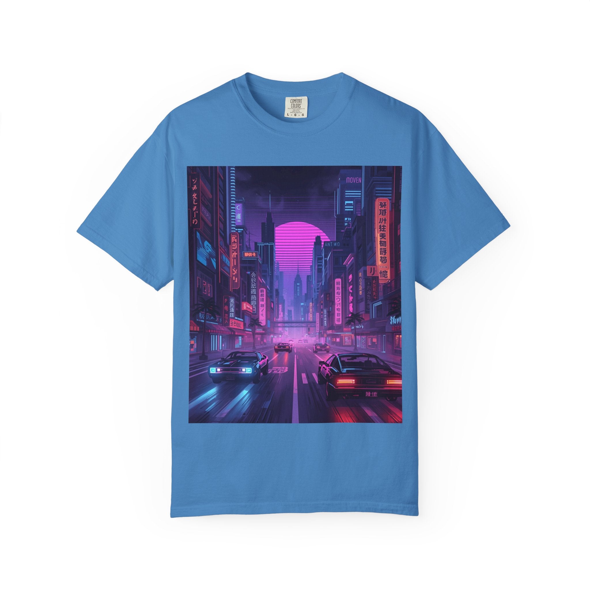 Futuristic City Unisex T-Shirt, Trendy Graphic Tee, Streetwear Style, Perfect for Gifts, Casual Wear, Summer Vibes