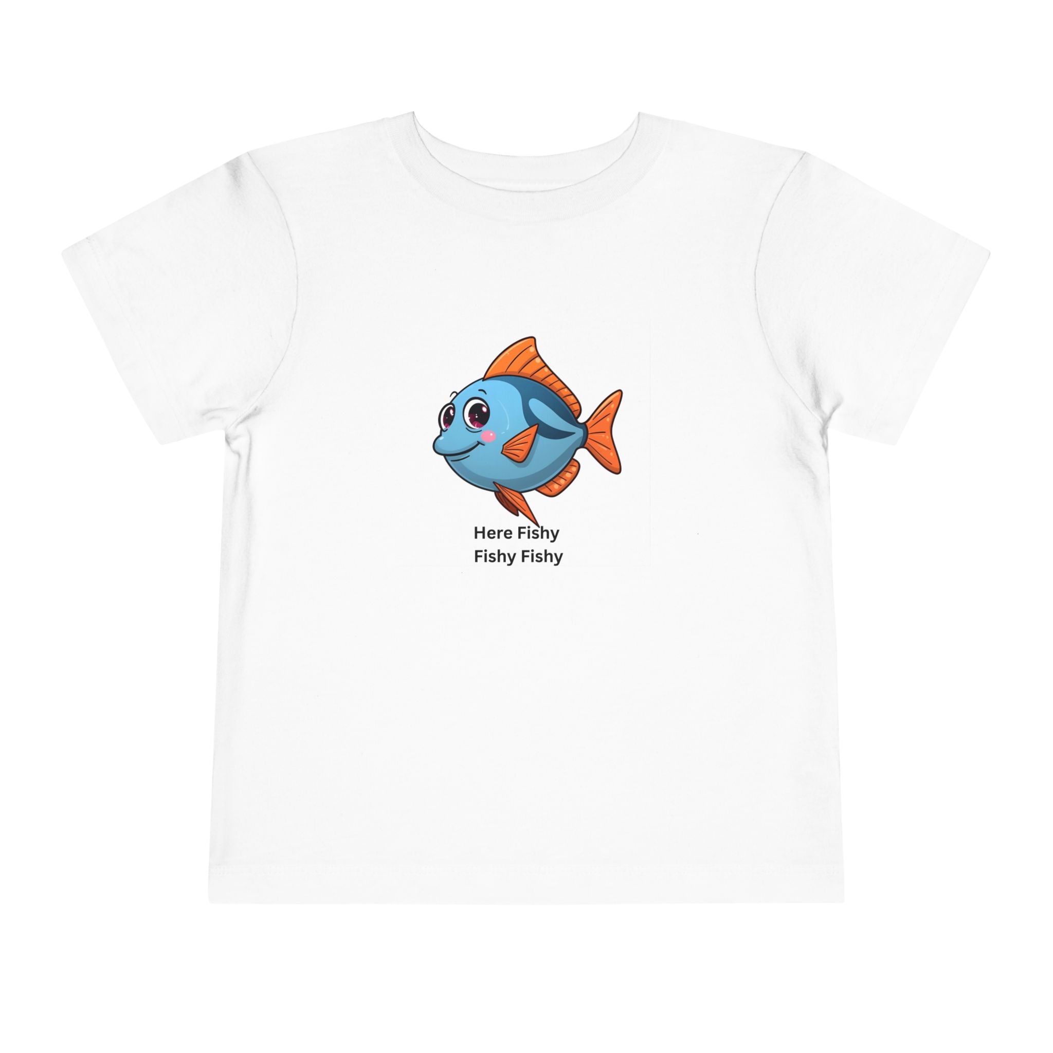 Here Fishy Fishy Fishy Toddler Short Sleeve Tee