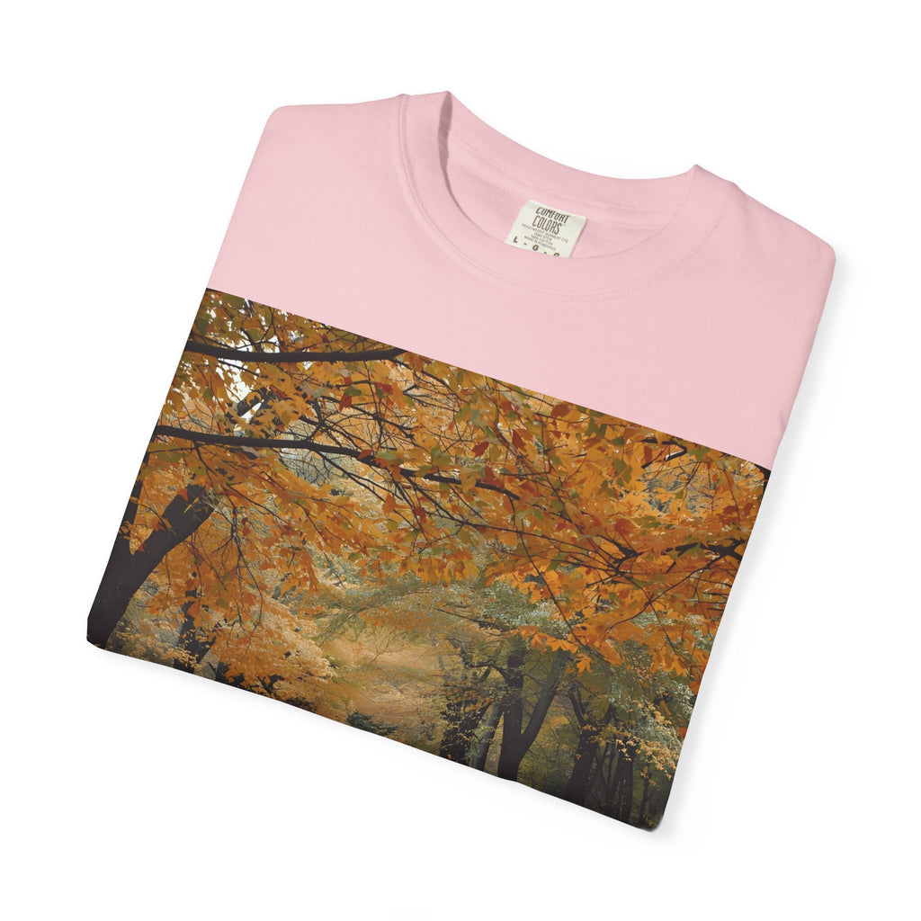 Autumn Pathways Unisex T-Shirt - Cozy Fall Vibes, Nature Lover's Tee, Seasonal Style, Perfect for Thanksgiving, Outdoors Events