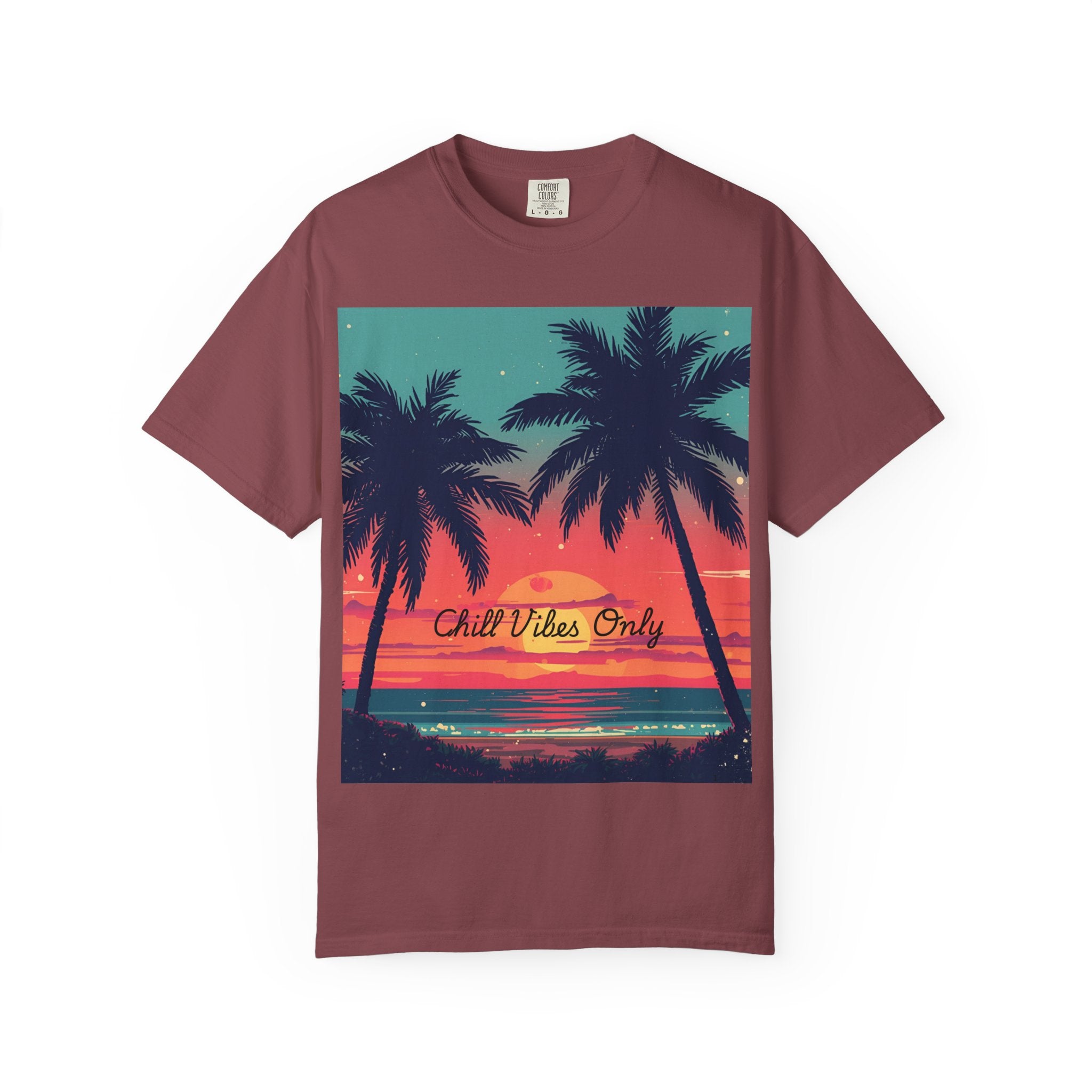 Tropical Sunset Unisex Garment-Dyed T-shirt