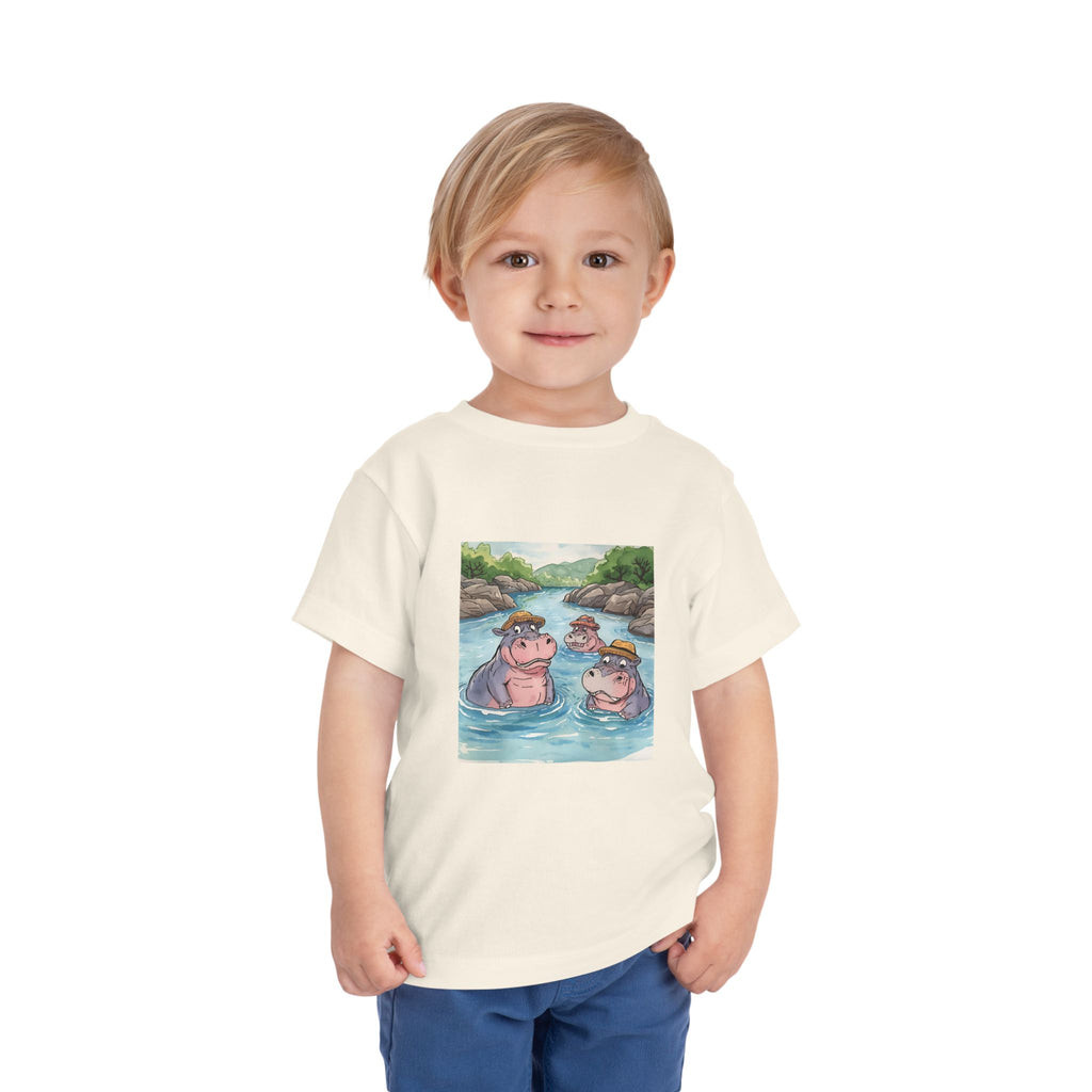 Hippo Cute Toddler Short Sleeve Tee