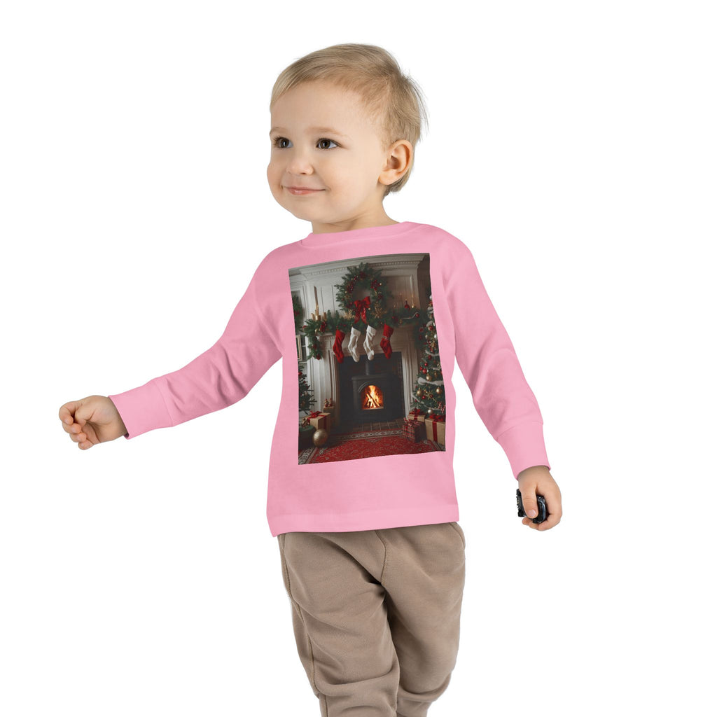 Cozy Christmas Toddler Long Sleeve Tee